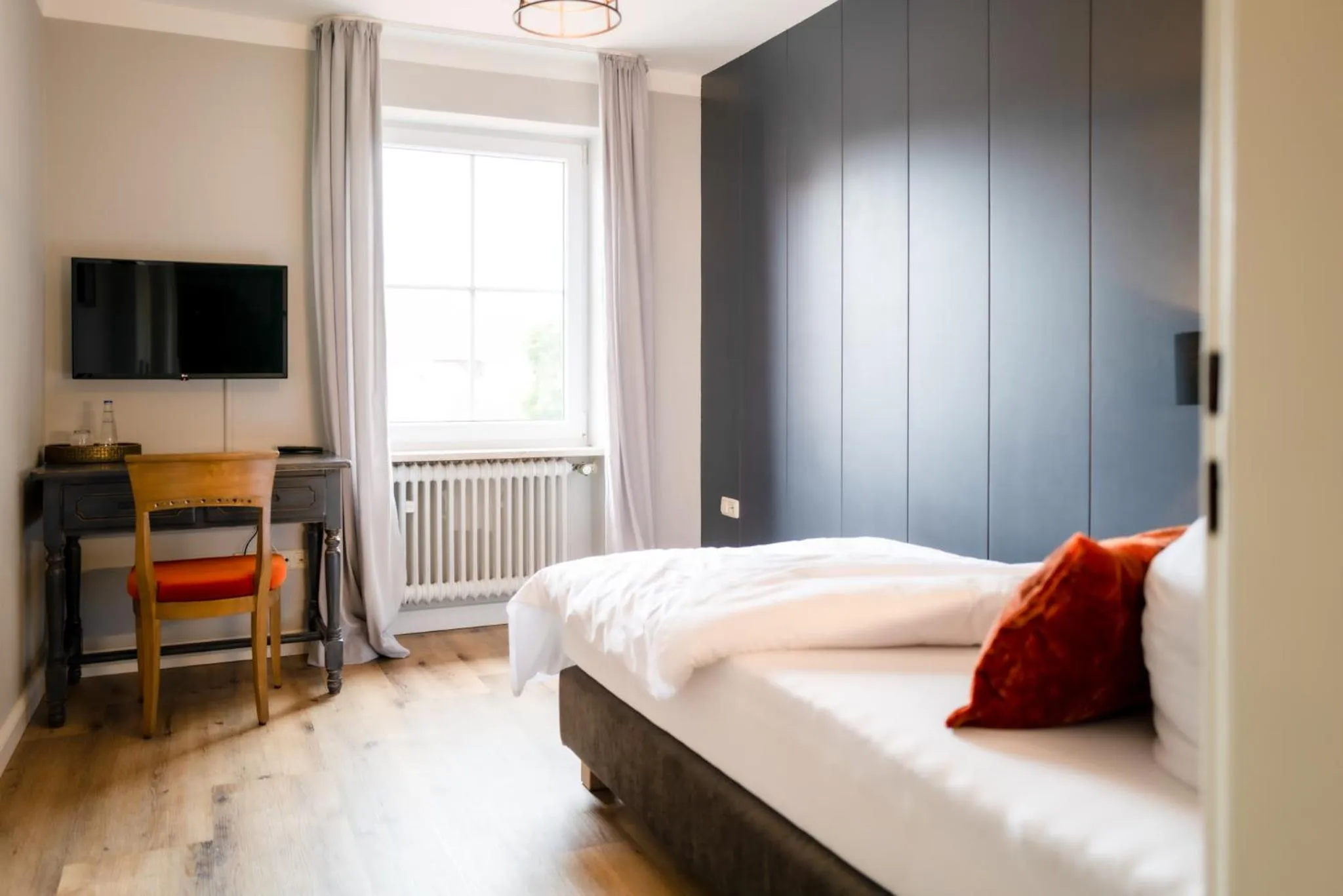 Bed in Hotel Schmiedhubers