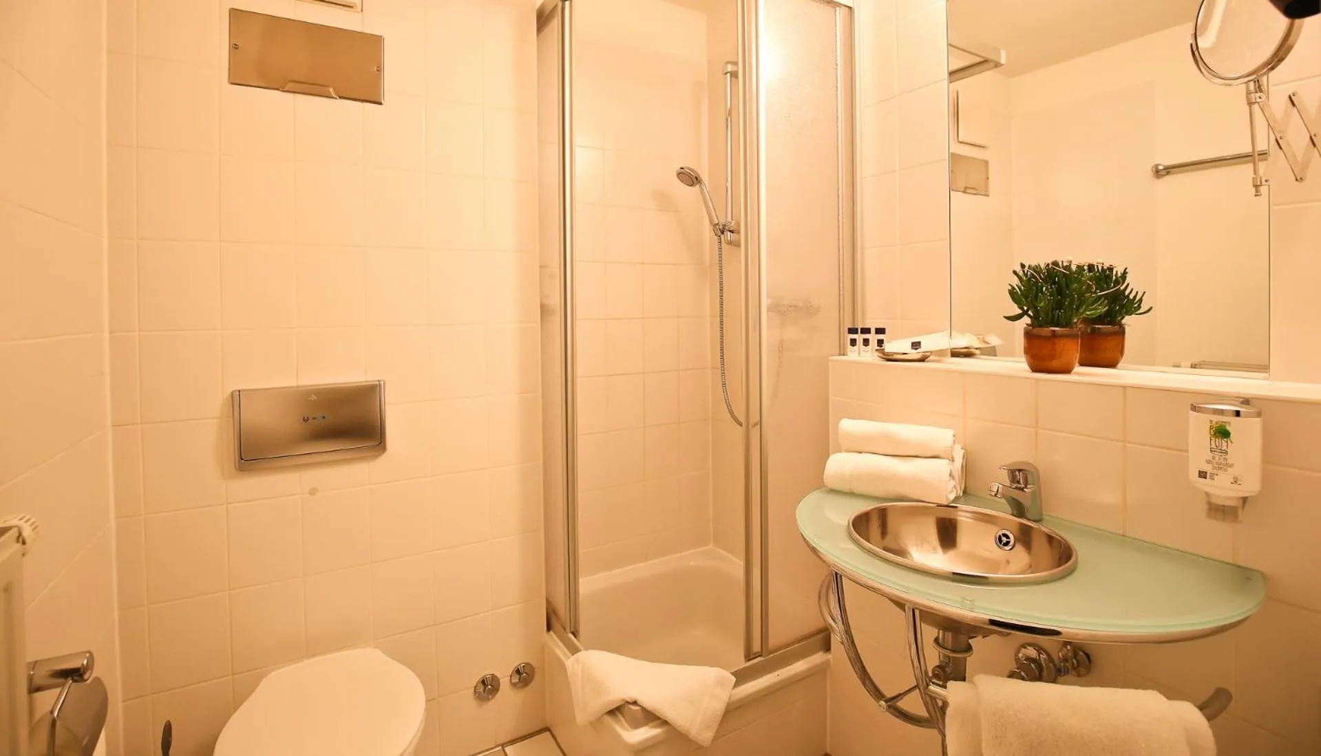 Bathroom in Check Inn Hotel Merseburg