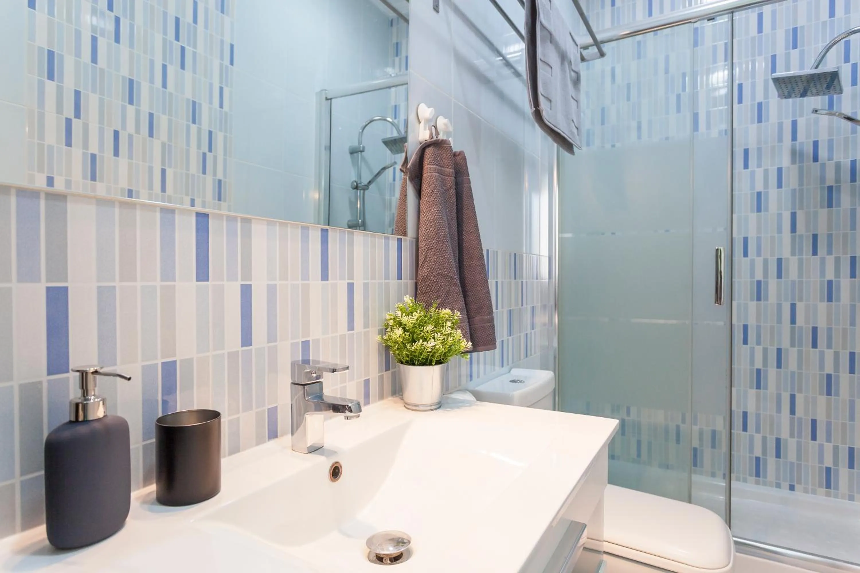 Bathroom in Boutique Apartments in the Heart of Madrid