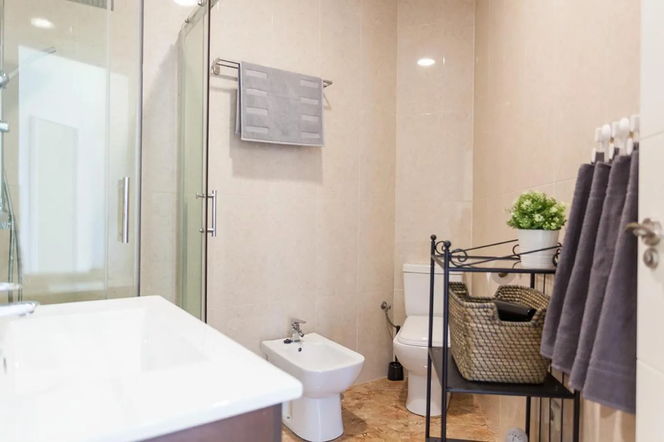 Bathroom in Boutique Apartments in the Heart of Madrid