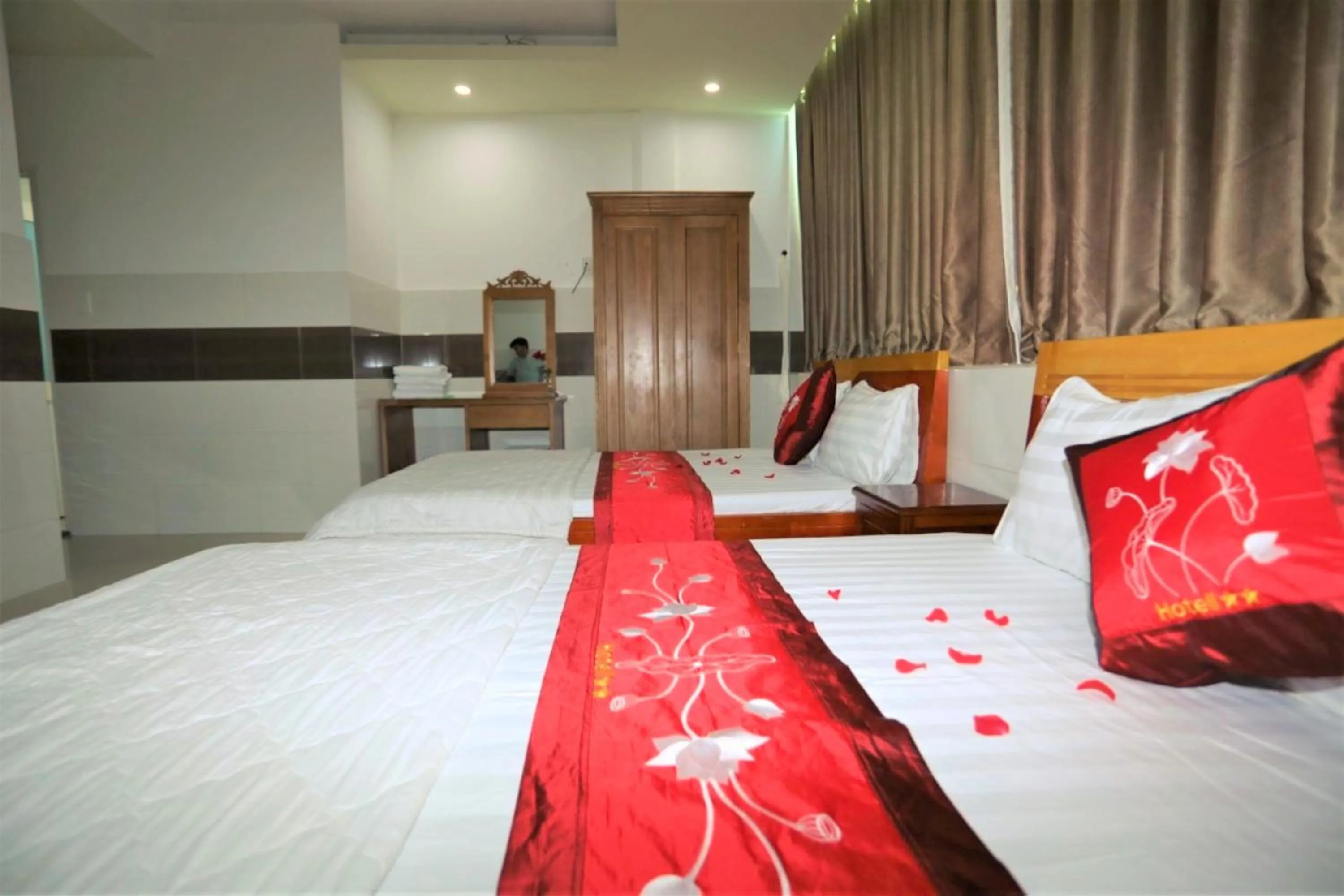 Bed in Dai An Go Vap Hotel