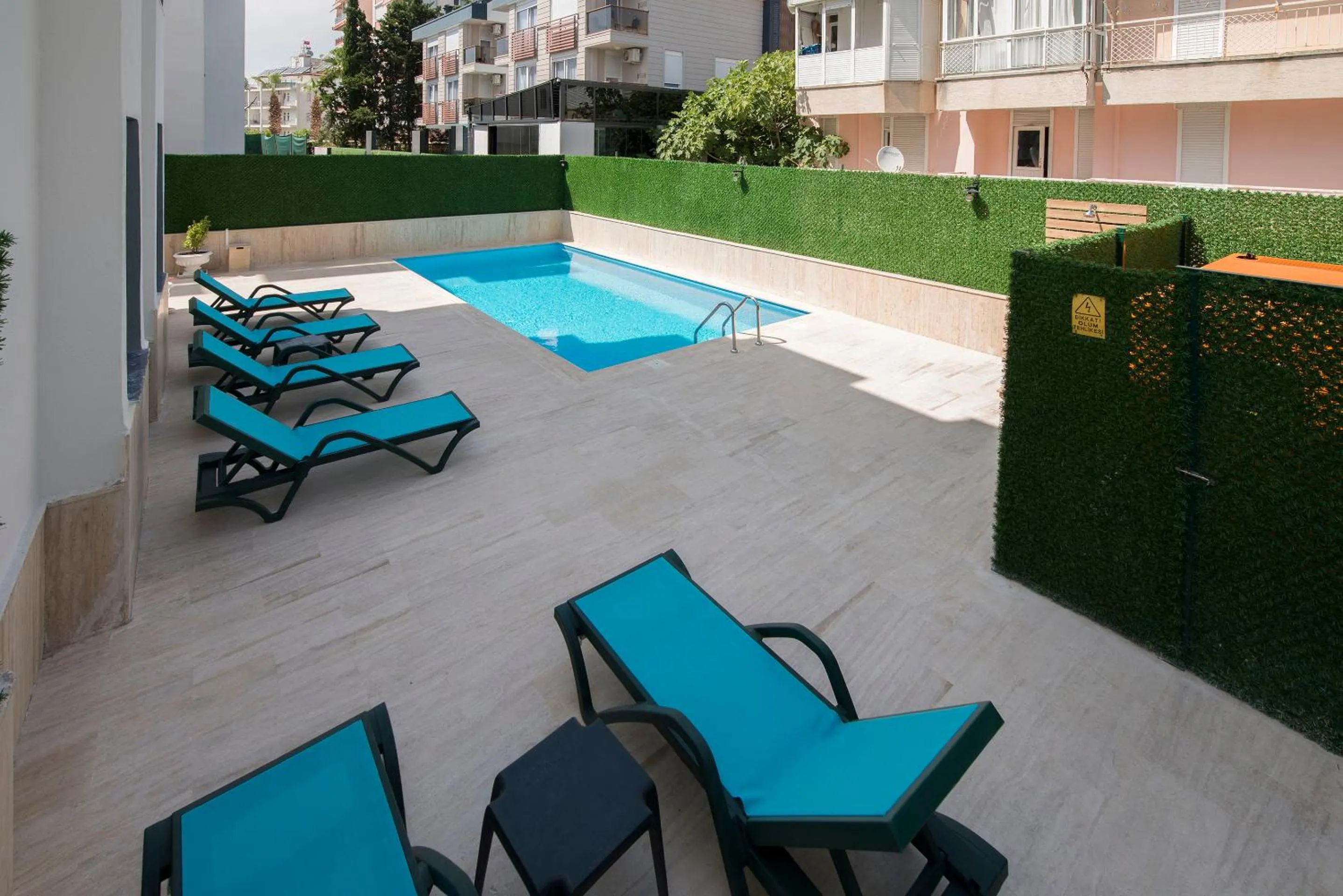Pool view in Pure Blanche Hotel