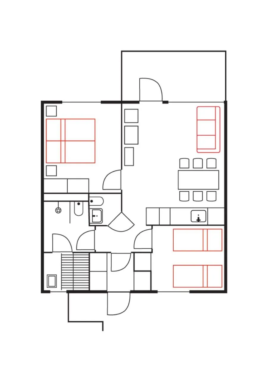Floor plan in Ski-Inn RukaTonttu