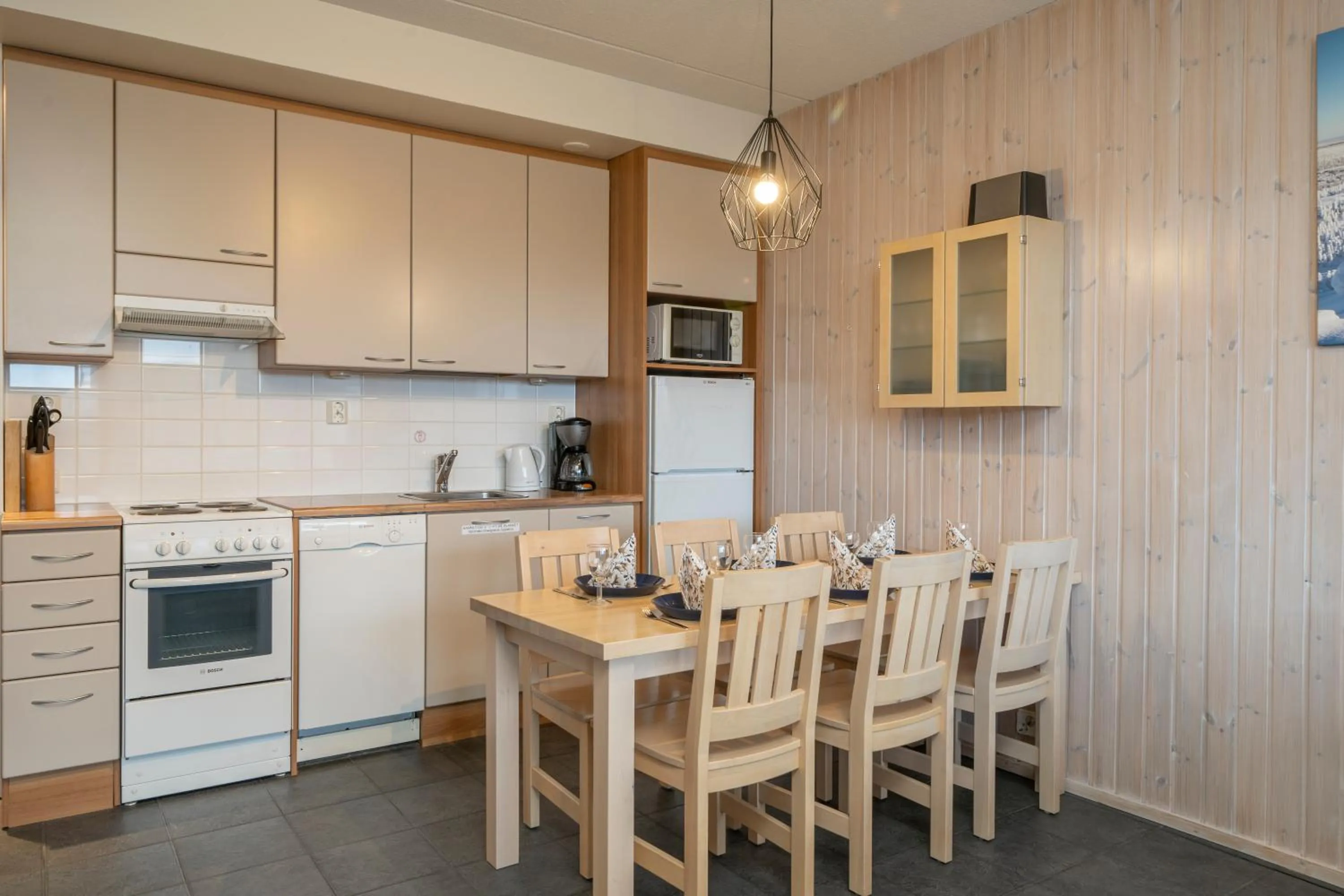 Kitchen or kitchenette in Ski-Inn RukaTonttu