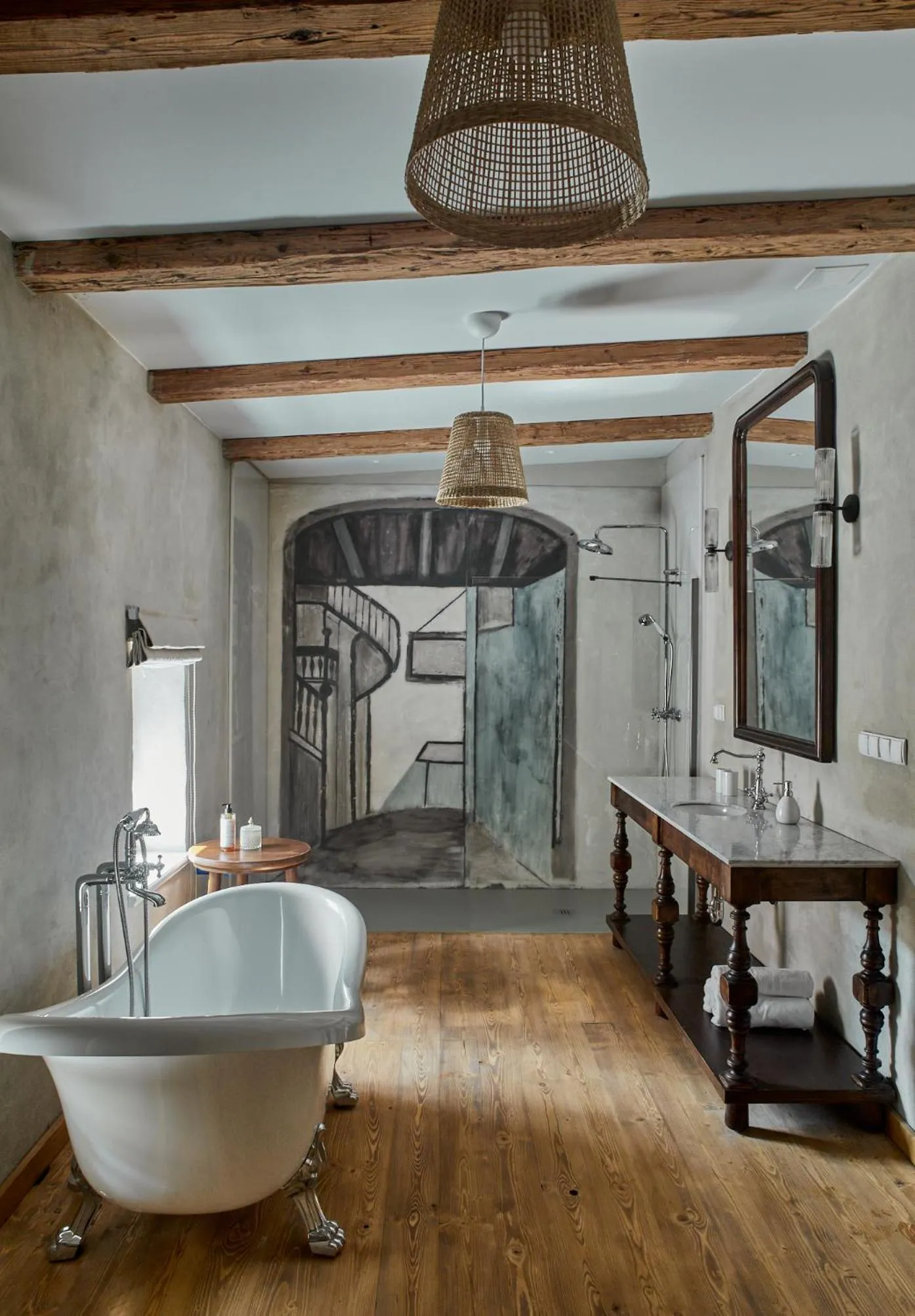 Shower in Zamek Sarny - Schloss Scharfeneck