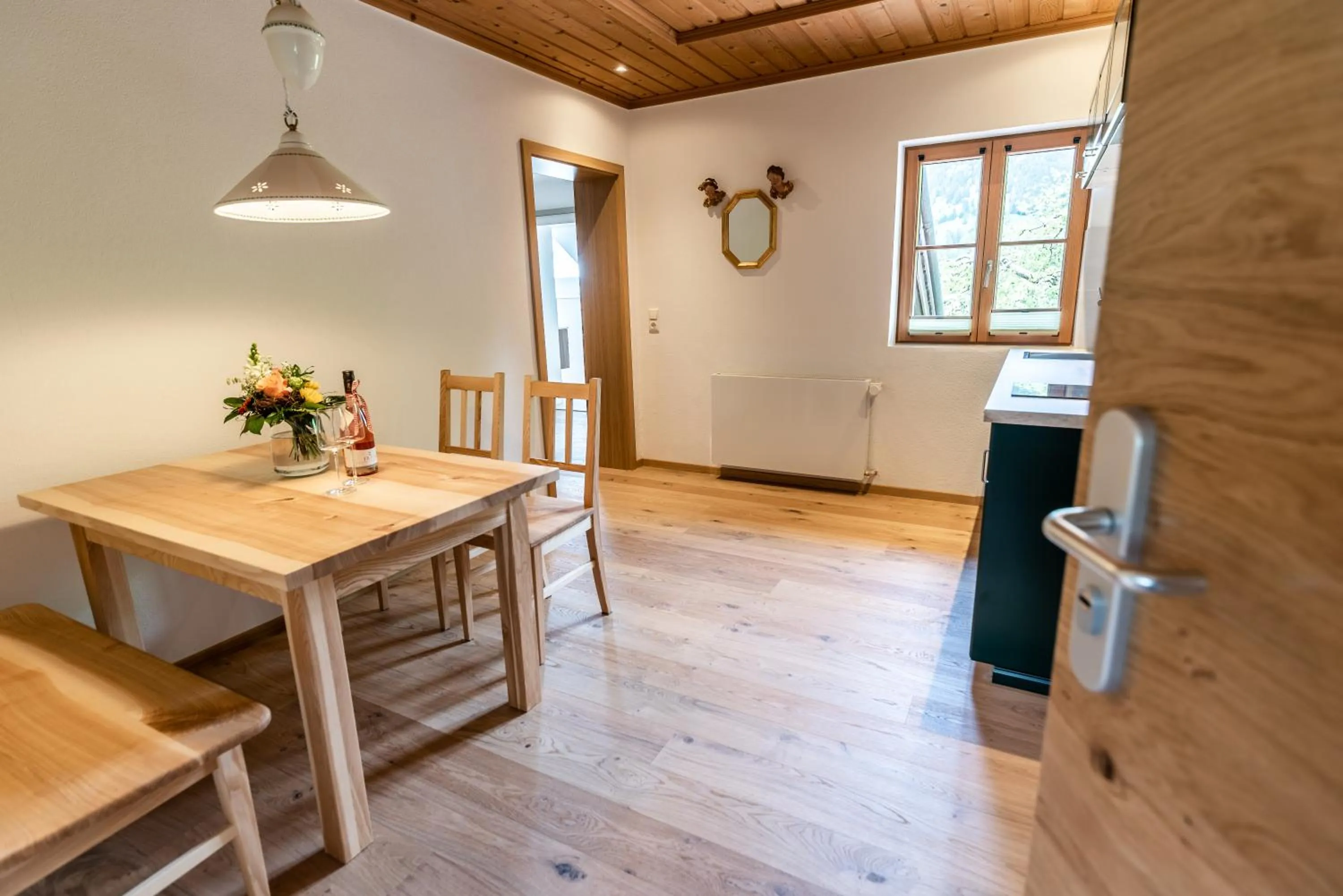 Living room in Gästehaus Neu am Passionstheater