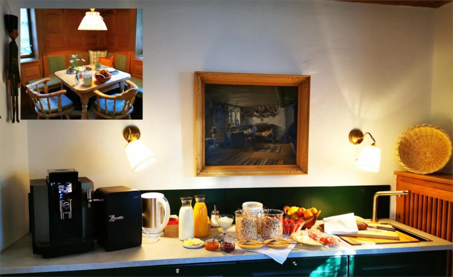 Continental breakfast in Gästehaus Neu am Passionstheater