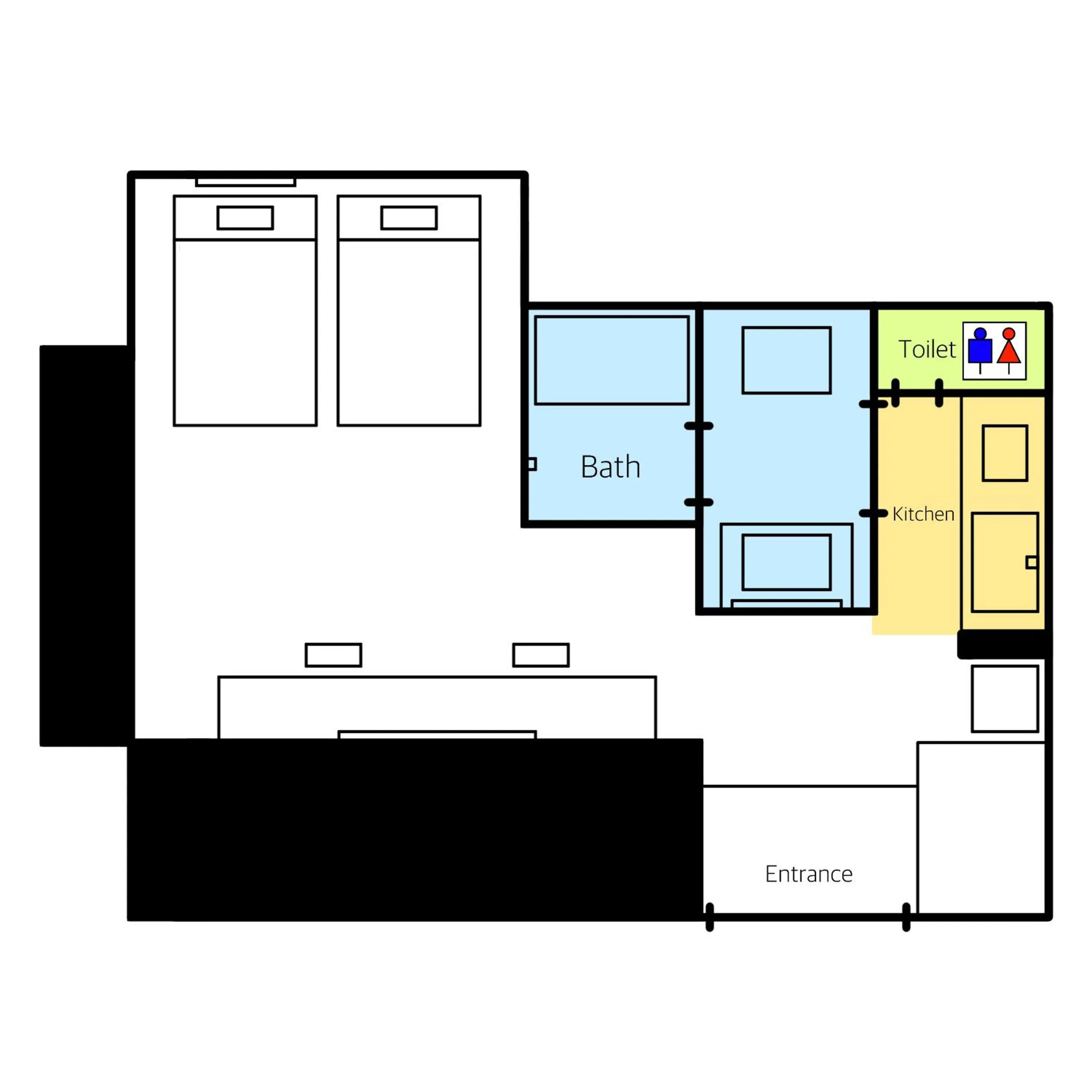 Floor plan in GRAND BASE Fukuoka Tenjin