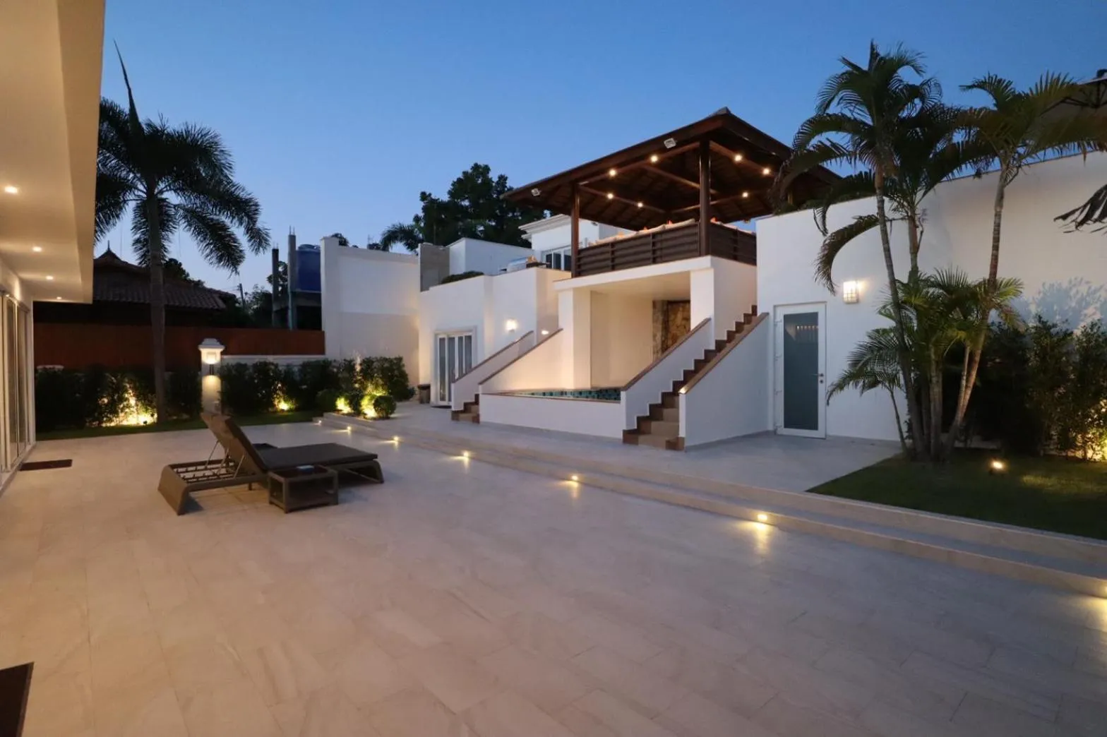 Patio in Sunset View Pool Villa 7 BR 14-16 Persons