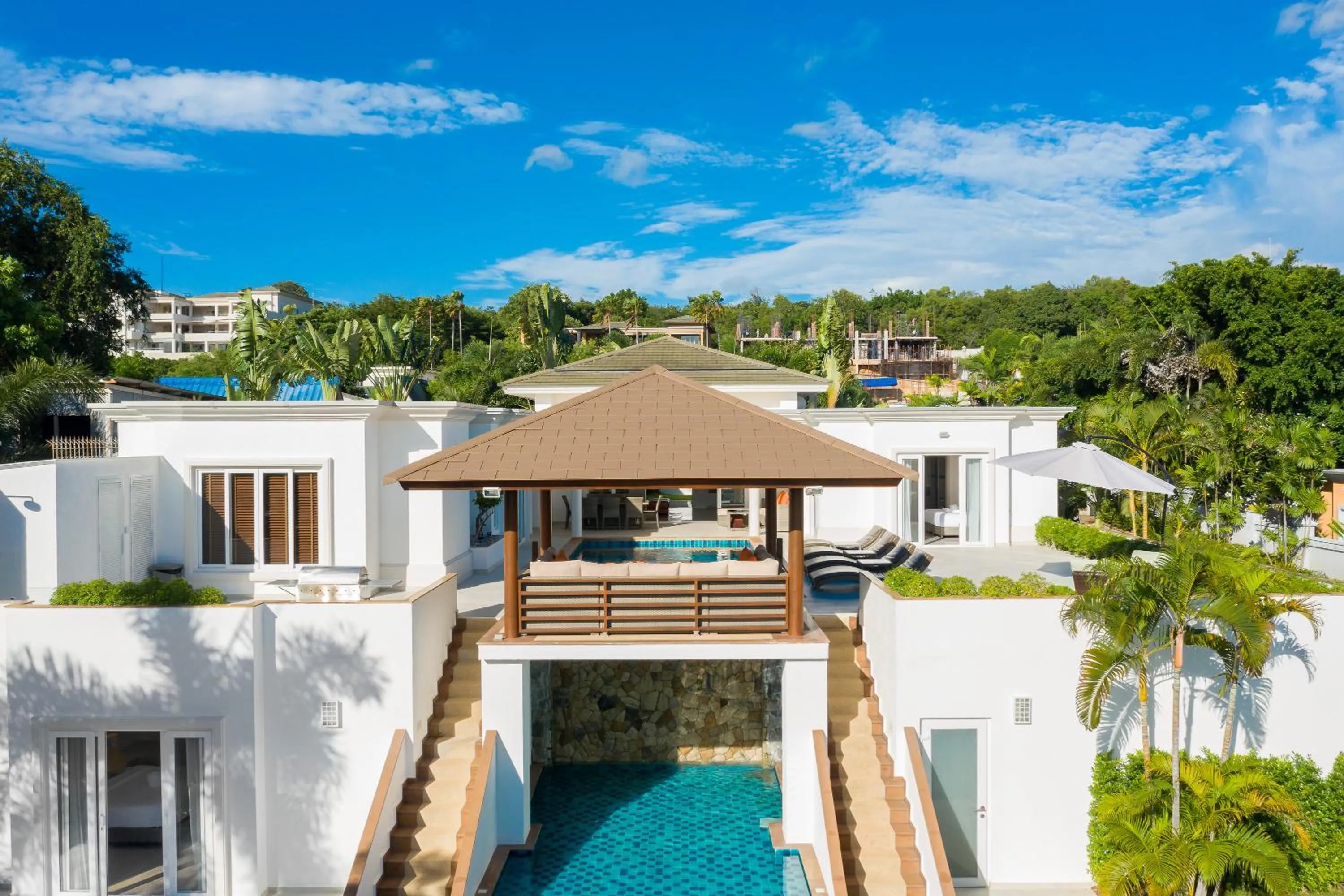 Balcony/Terrace in Sunset View Pool Villa 7 BR 14-16 Persons