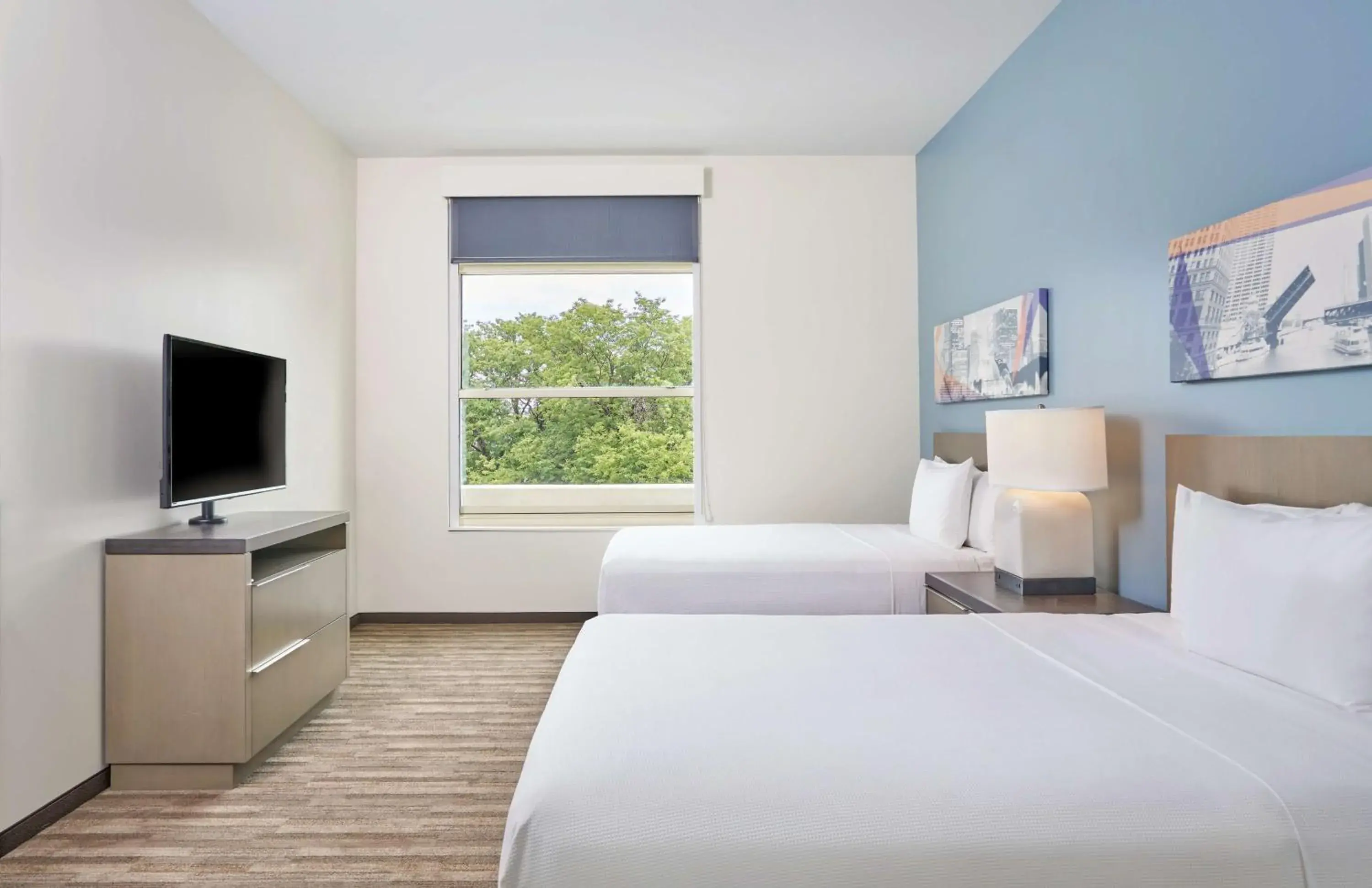 Queen Room with Two Queen Beds, Sofa Bed and Shower - Disability Access in Hyatt House Chicago Medical/University District Queen Room with Two Queen Beds, Sofa Bed and Shower - Disability Access in Hyatt House Chicago Medical/University District