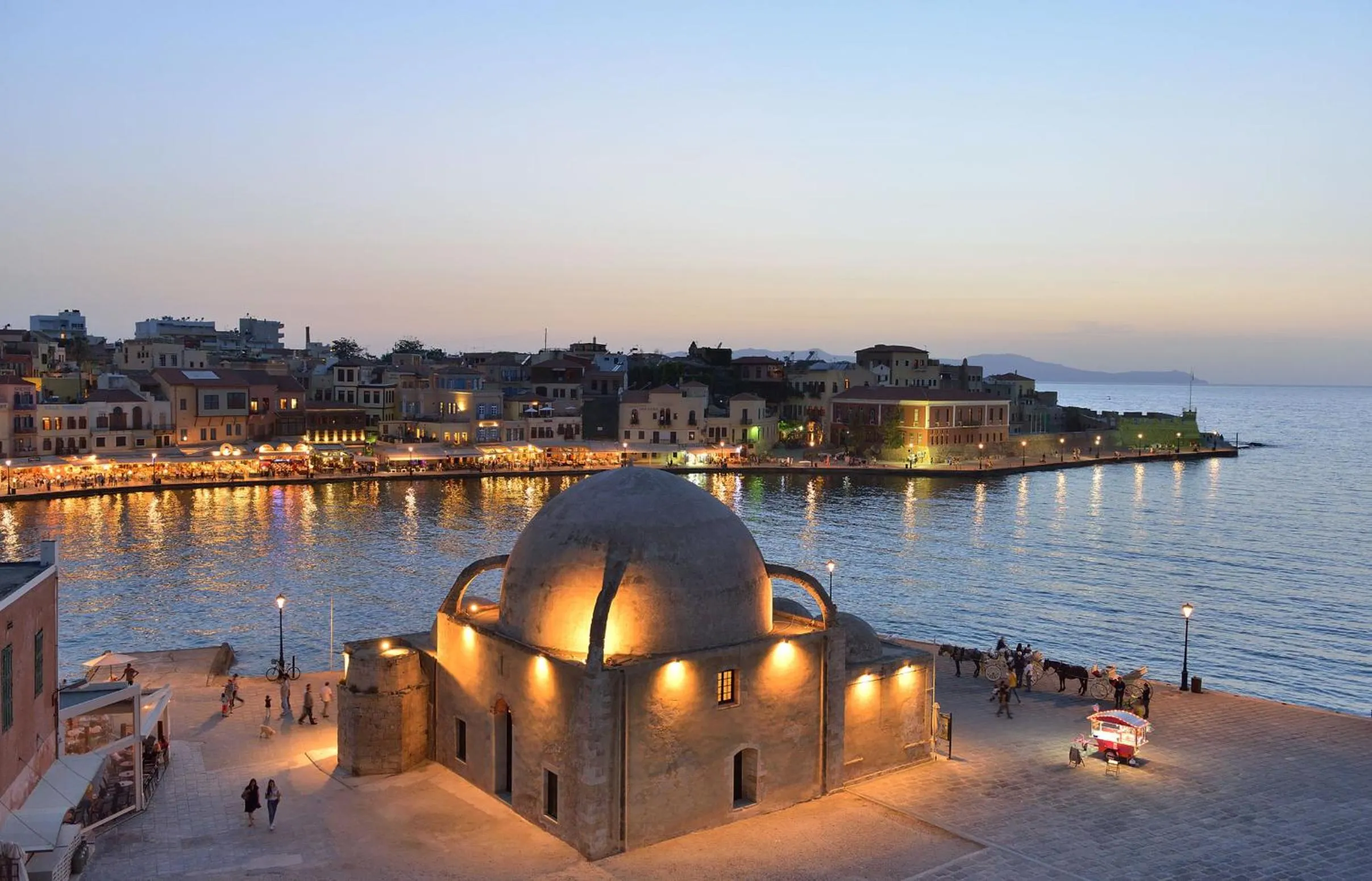 Night in Aegean Breeze Luxury Apartments next to the sea