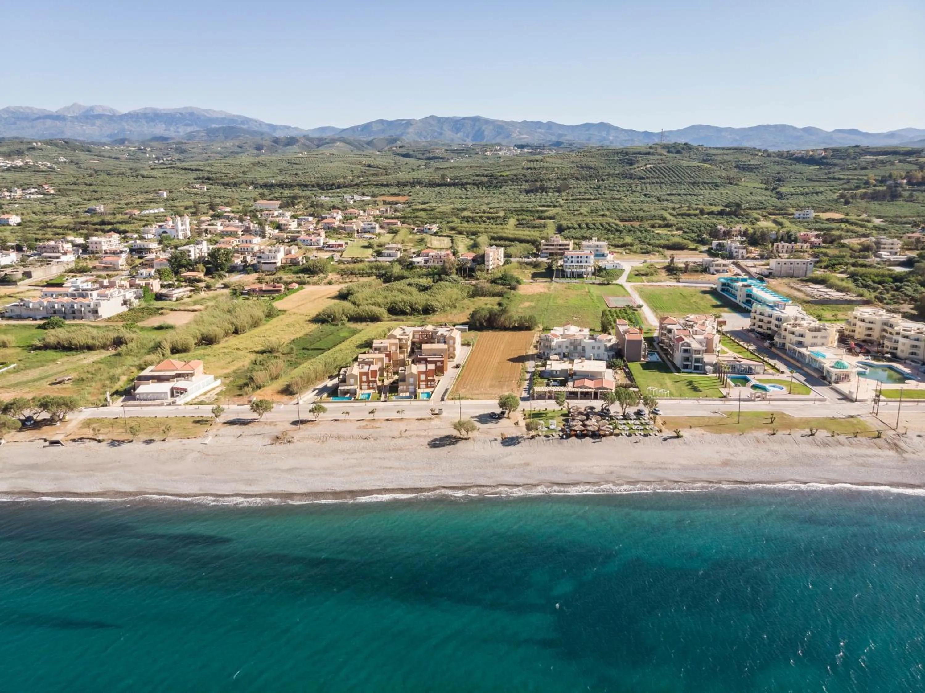 Sea view in Aegean Breeze Luxury Apartments next to the sea
