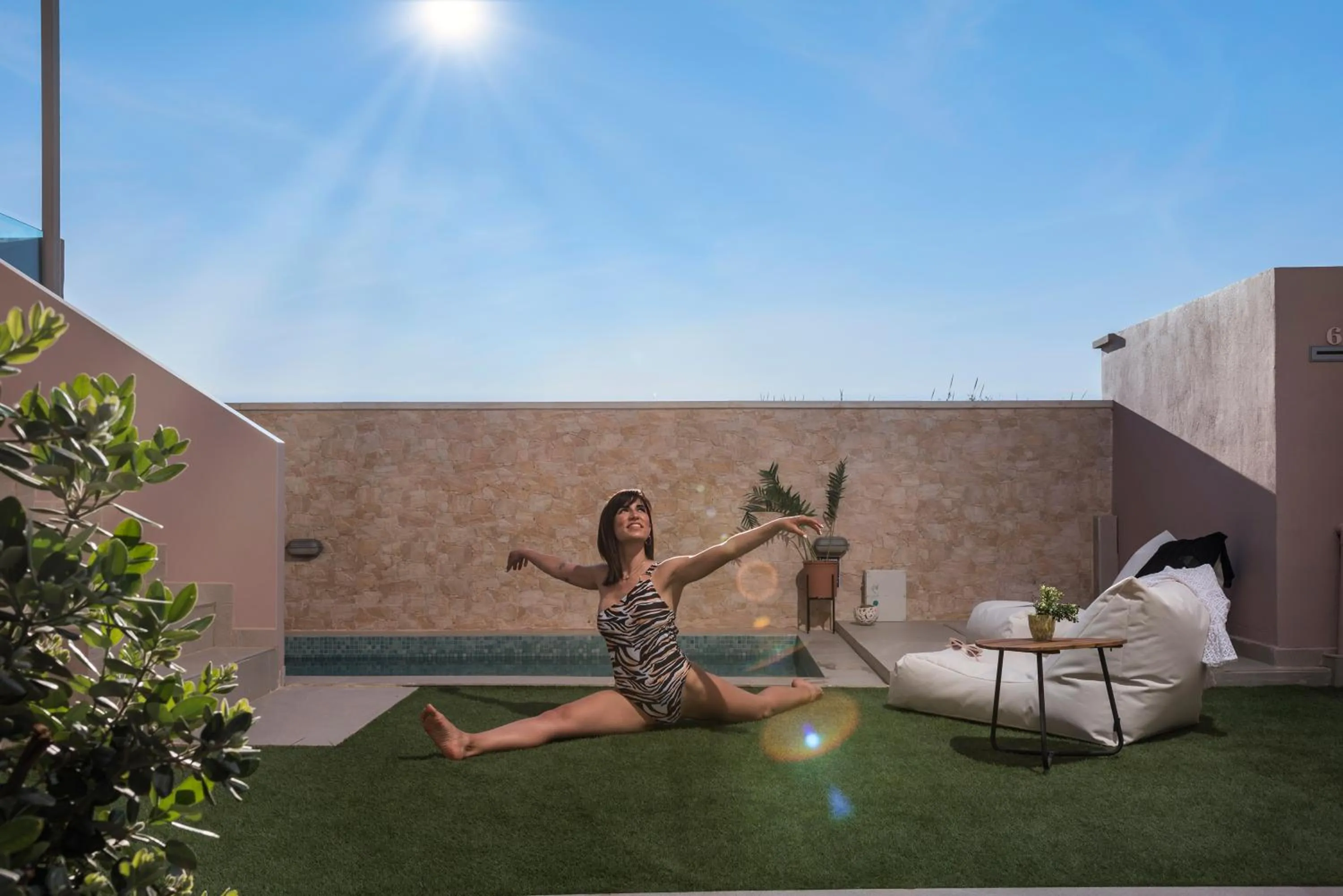 Property building in Aegean Breeze Luxury Apartments next to the sea