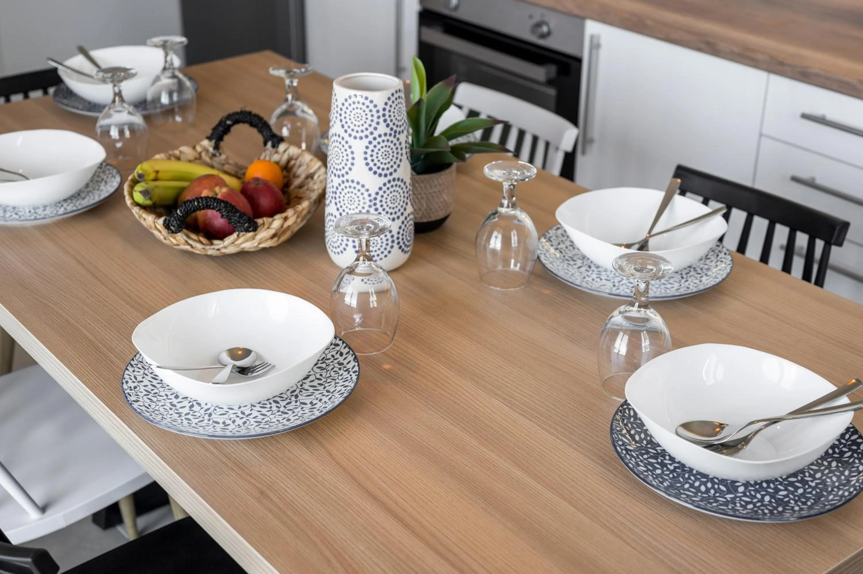 Food and drinks in Aegean Breeze Luxury Apartments next to the sea