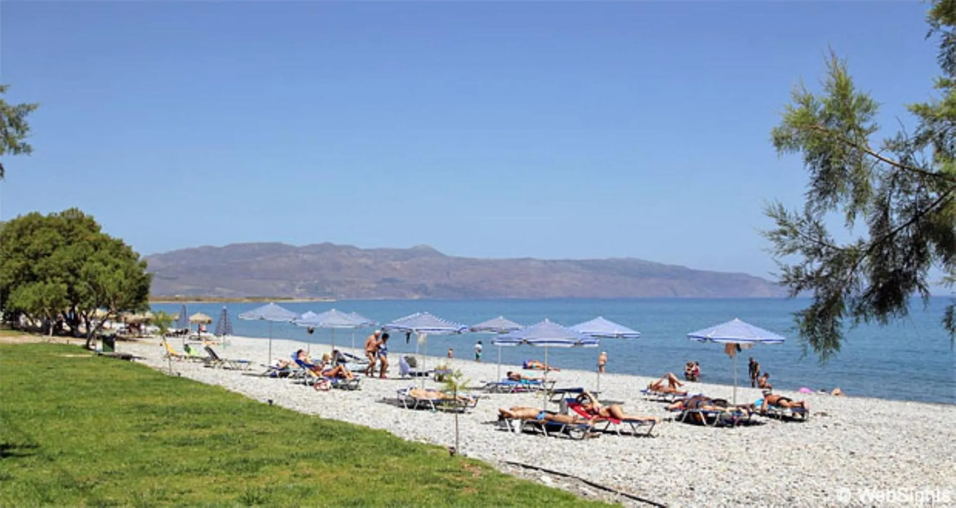 Beach in Aegean Breeze Luxury Apartments next to the sea