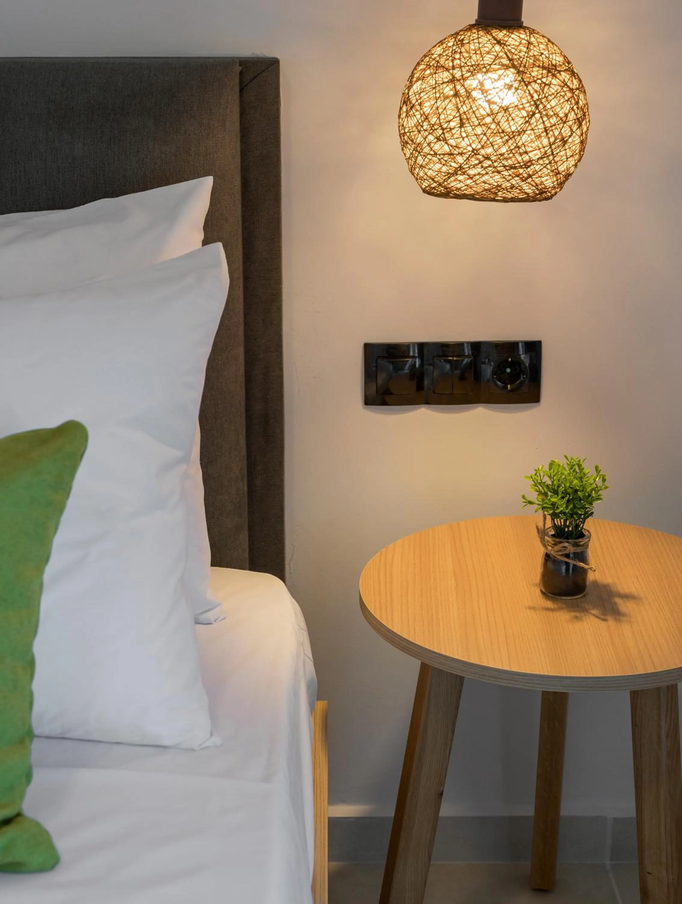 Bedroom, Bed in Aegean Breeze Luxury Apartments next to the sea