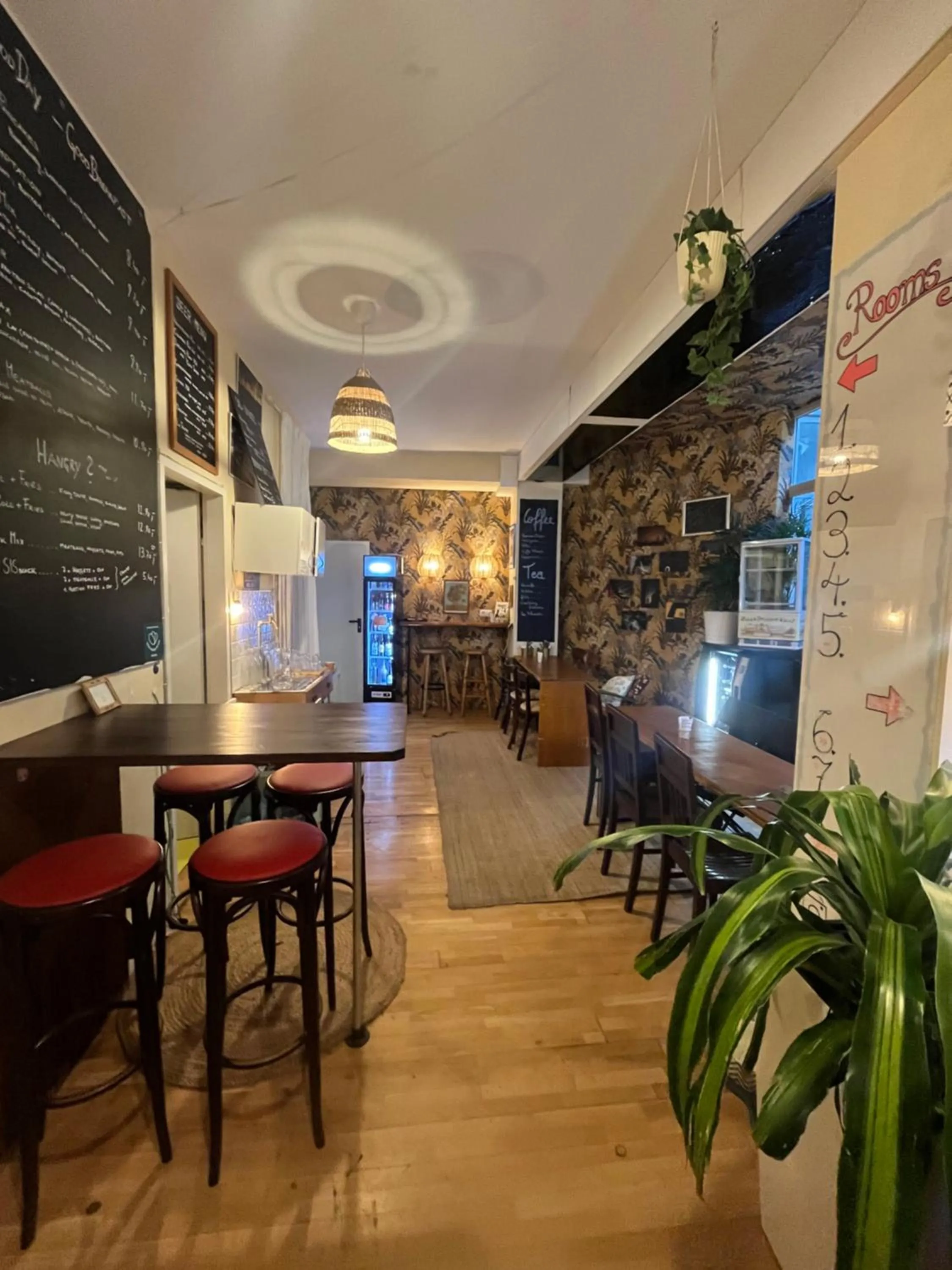 Seating area in Sishaus Hostel