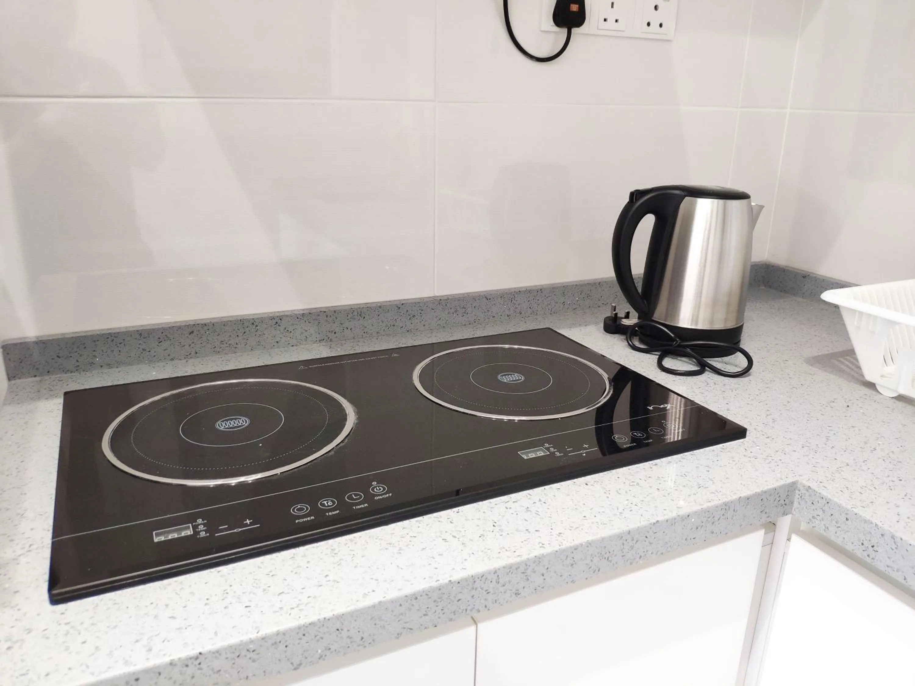 Kitchen or kitchenette in Le Pavilion by Salaam Suites, 5 pax, near Setiawalk