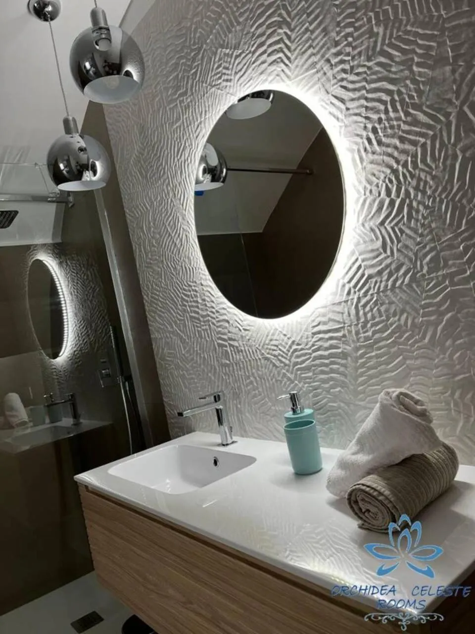 Bathroom in B&B Orchidea Celeste