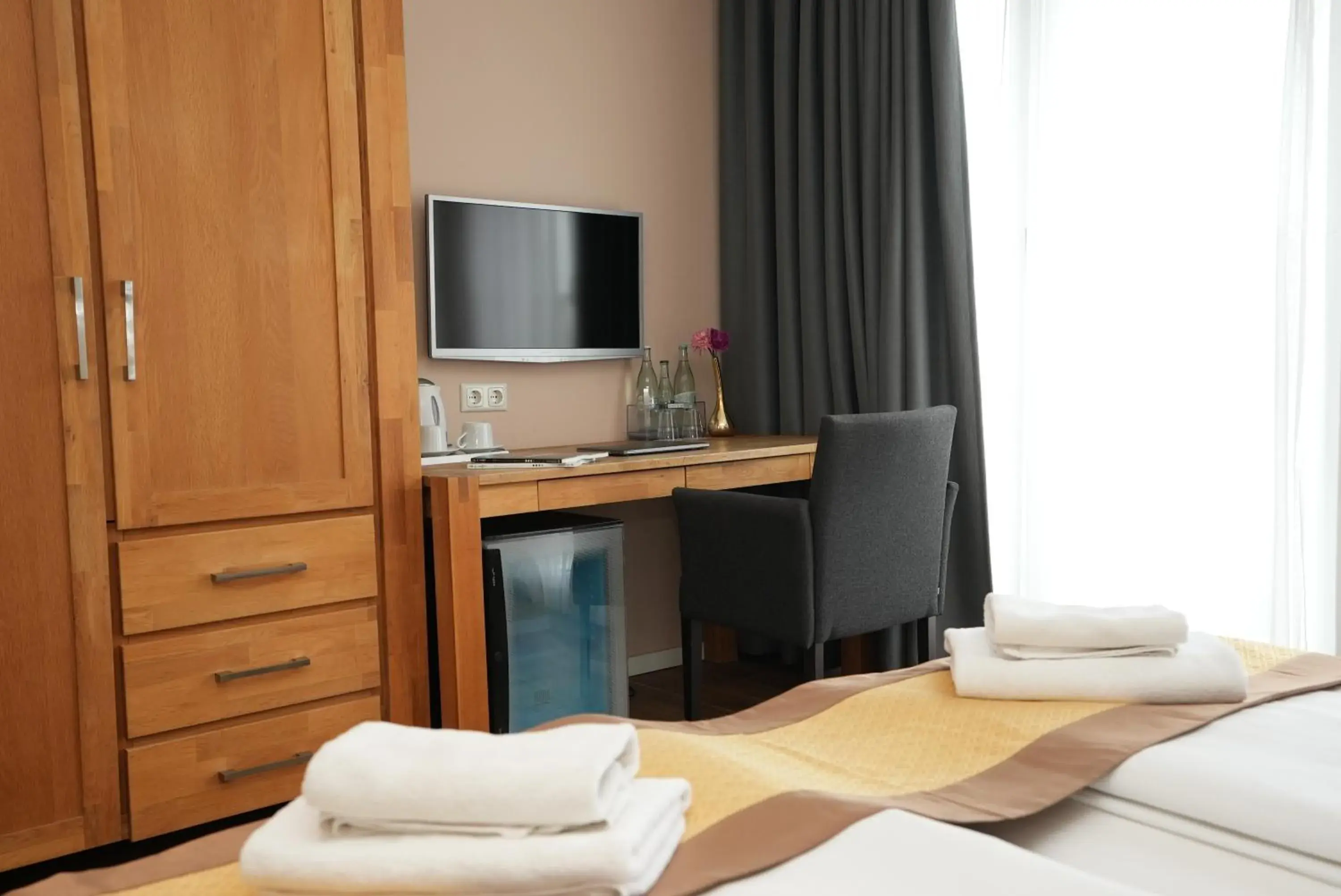 Bed in Hotel Attaché an der Messe Bed in Hotel Attaché an der Messe