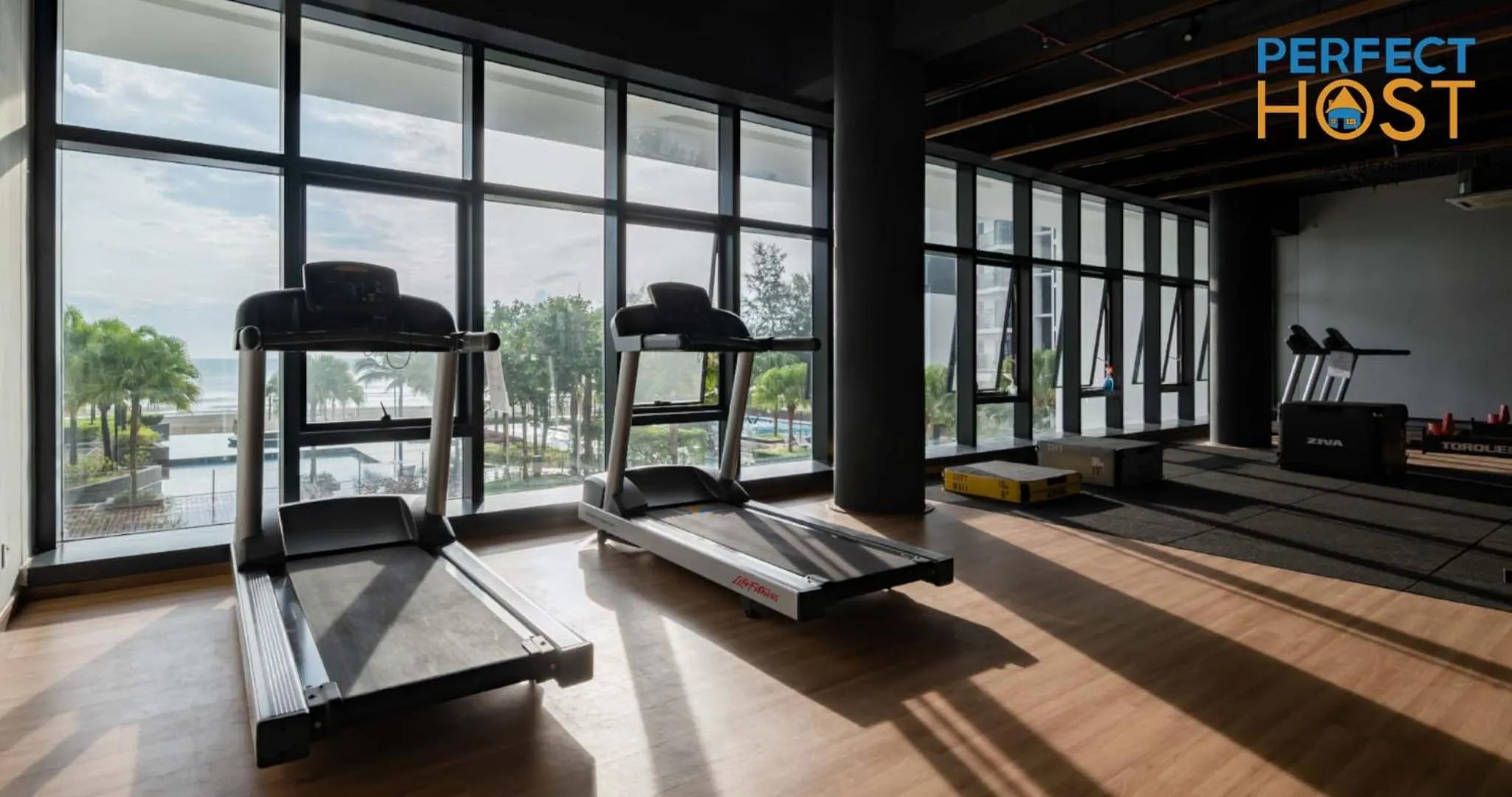 Fitness centre/facilities in Timurbay Beachfront by Perfect Host
