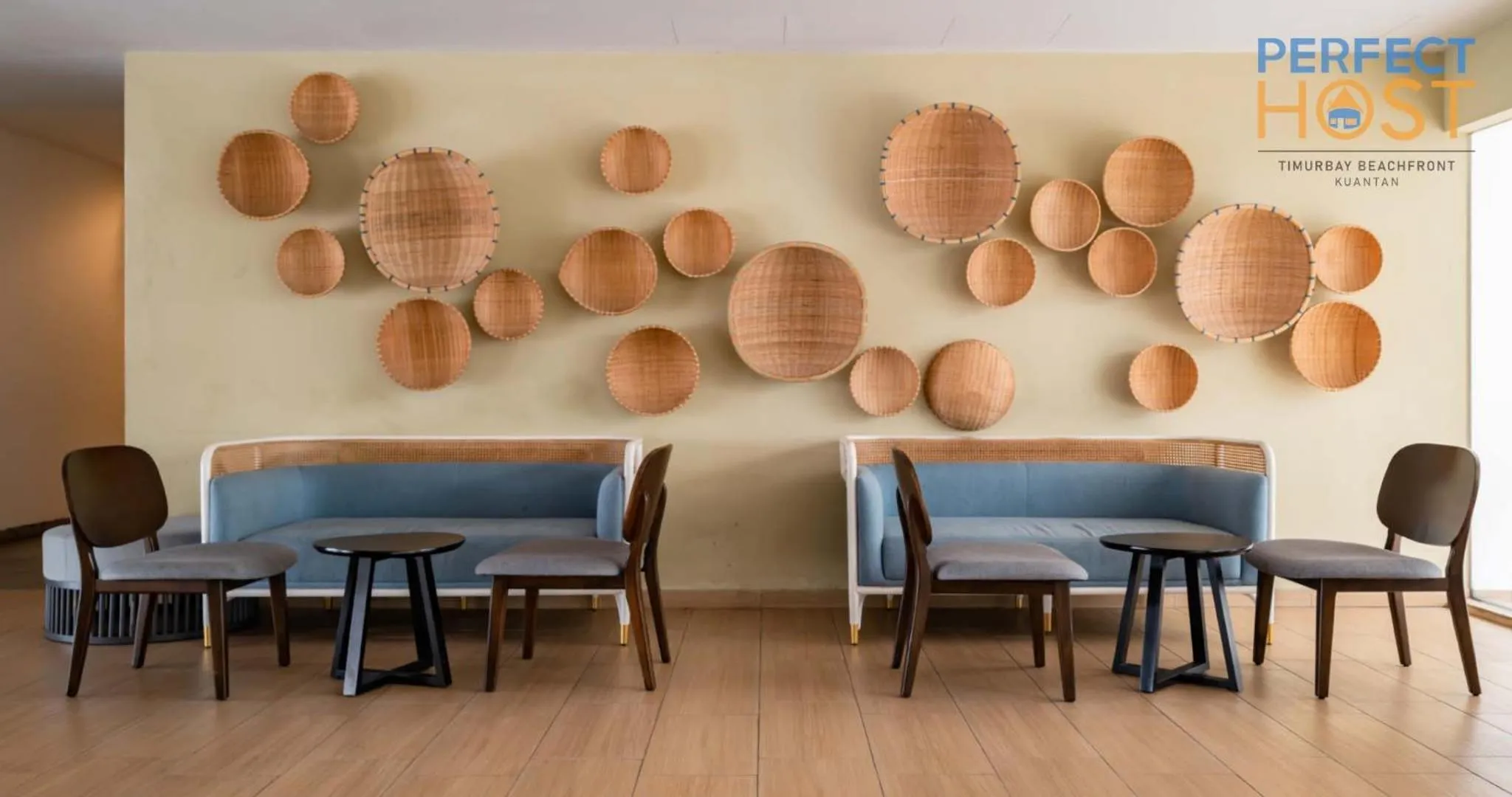 Seating area in Timurbay Beachfront by Perfect Host