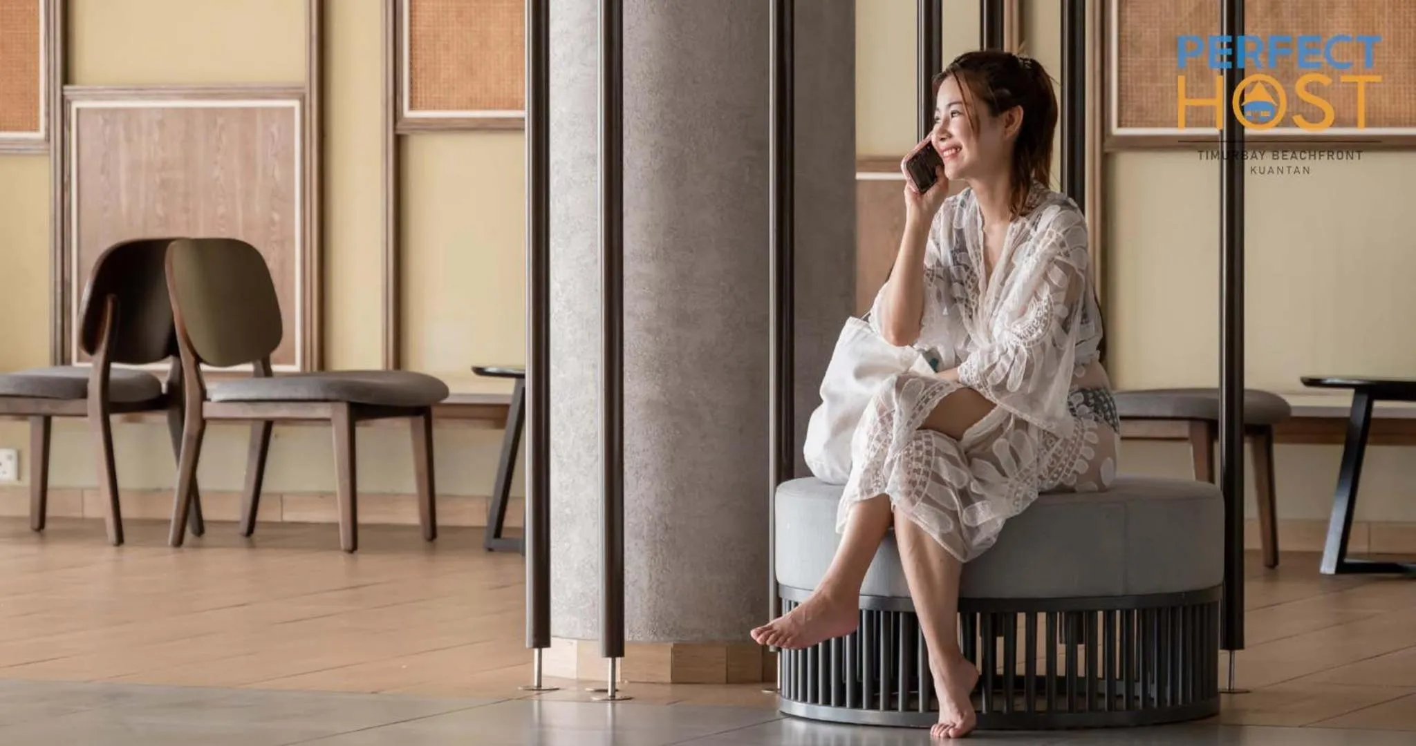 Seating area in Timurbay Beachfront by Perfect Host