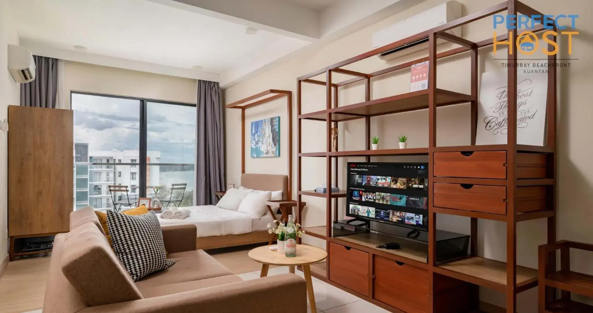 Bed in Timurbay Beachfront by Perfect Host Bed in Timurbay Beachfront by Perfect Host