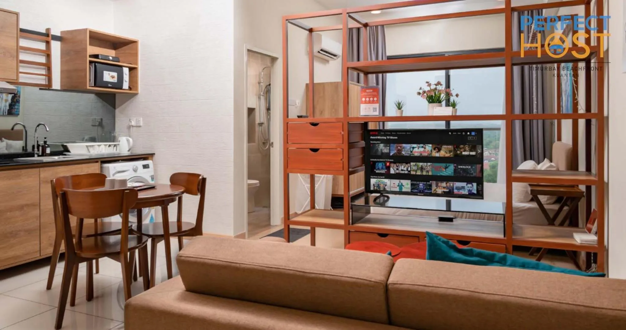 Kitchen or kitchenette in Timurbay Beachfront by Perfect Host