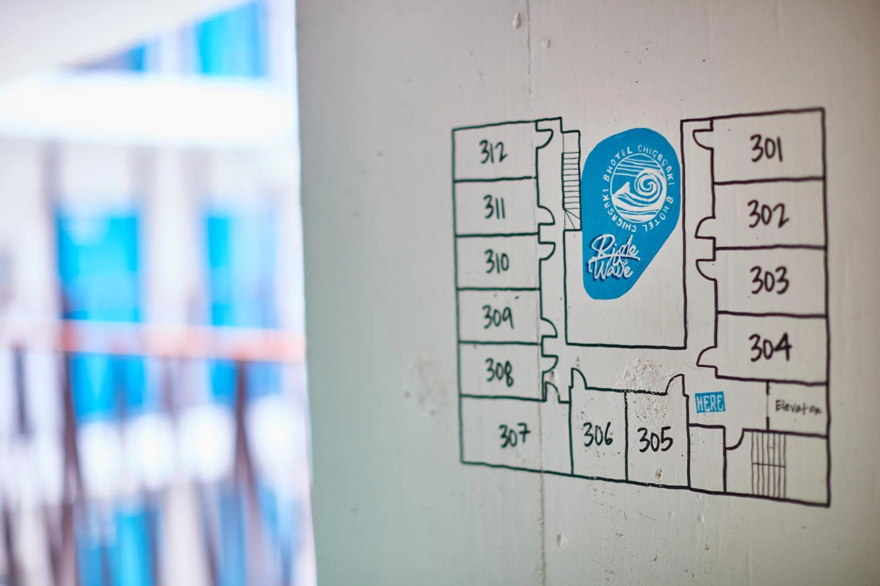 Floor plan in 8HOTEL Chigasaki