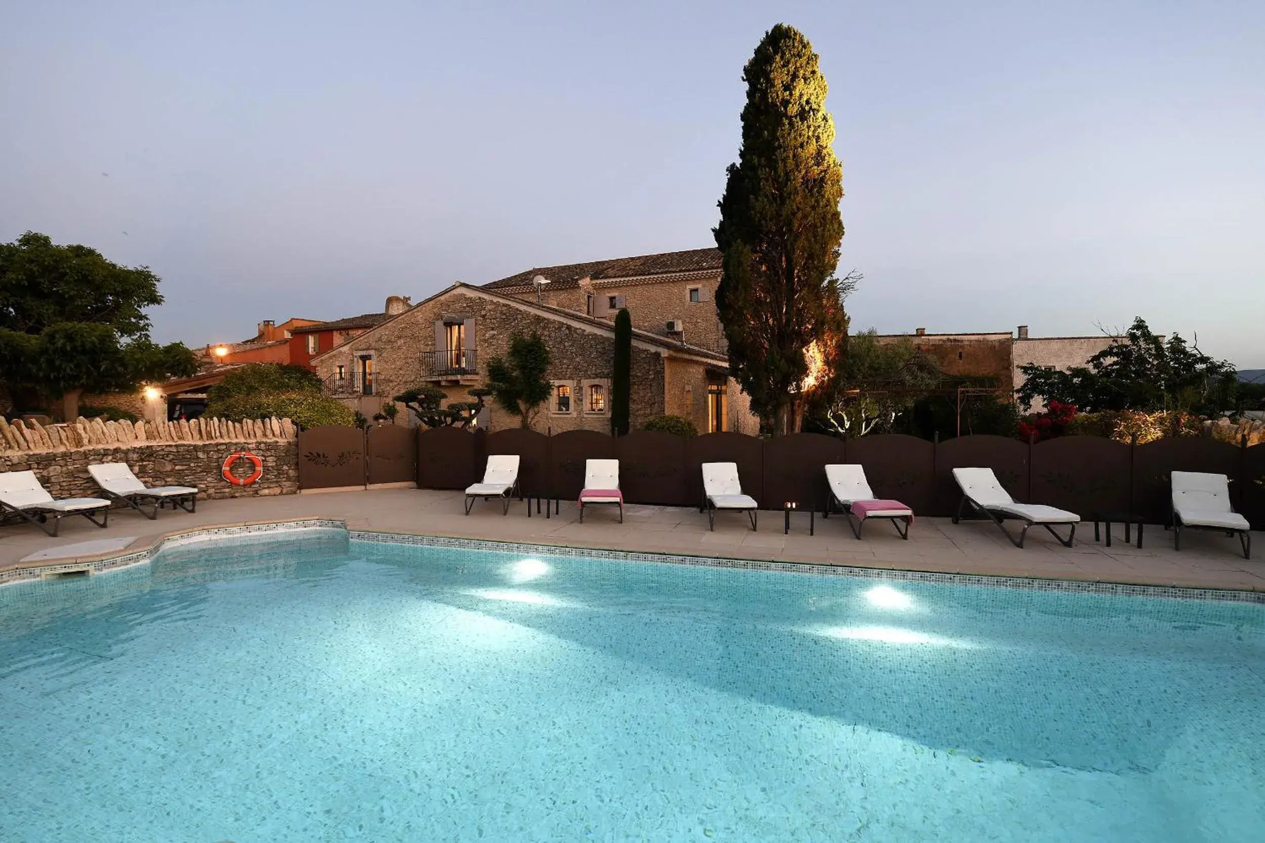 Pool view in Bastide des Demoiselles Pool view in Bastide des Demoiselles