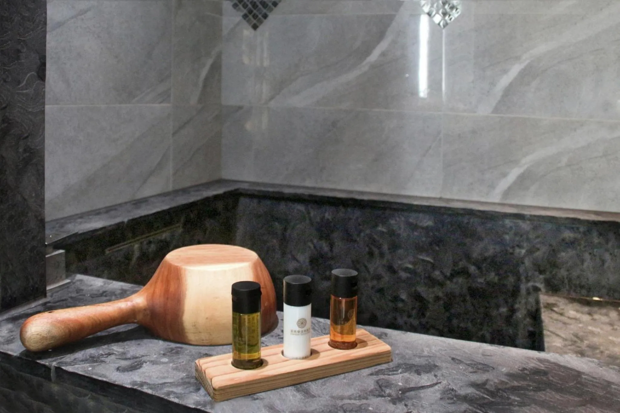 Hot Spring Bath in Gamalan Spring Hotel