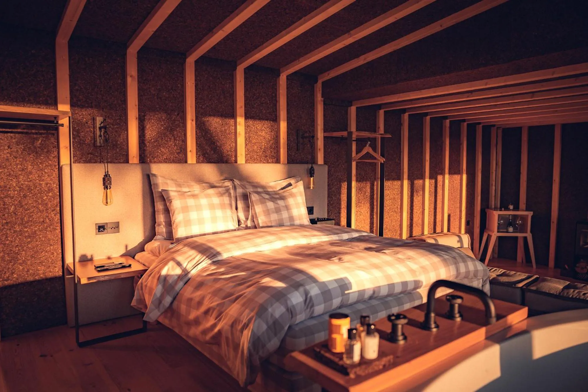 Photo of the whole room, Bed in Charm Nature