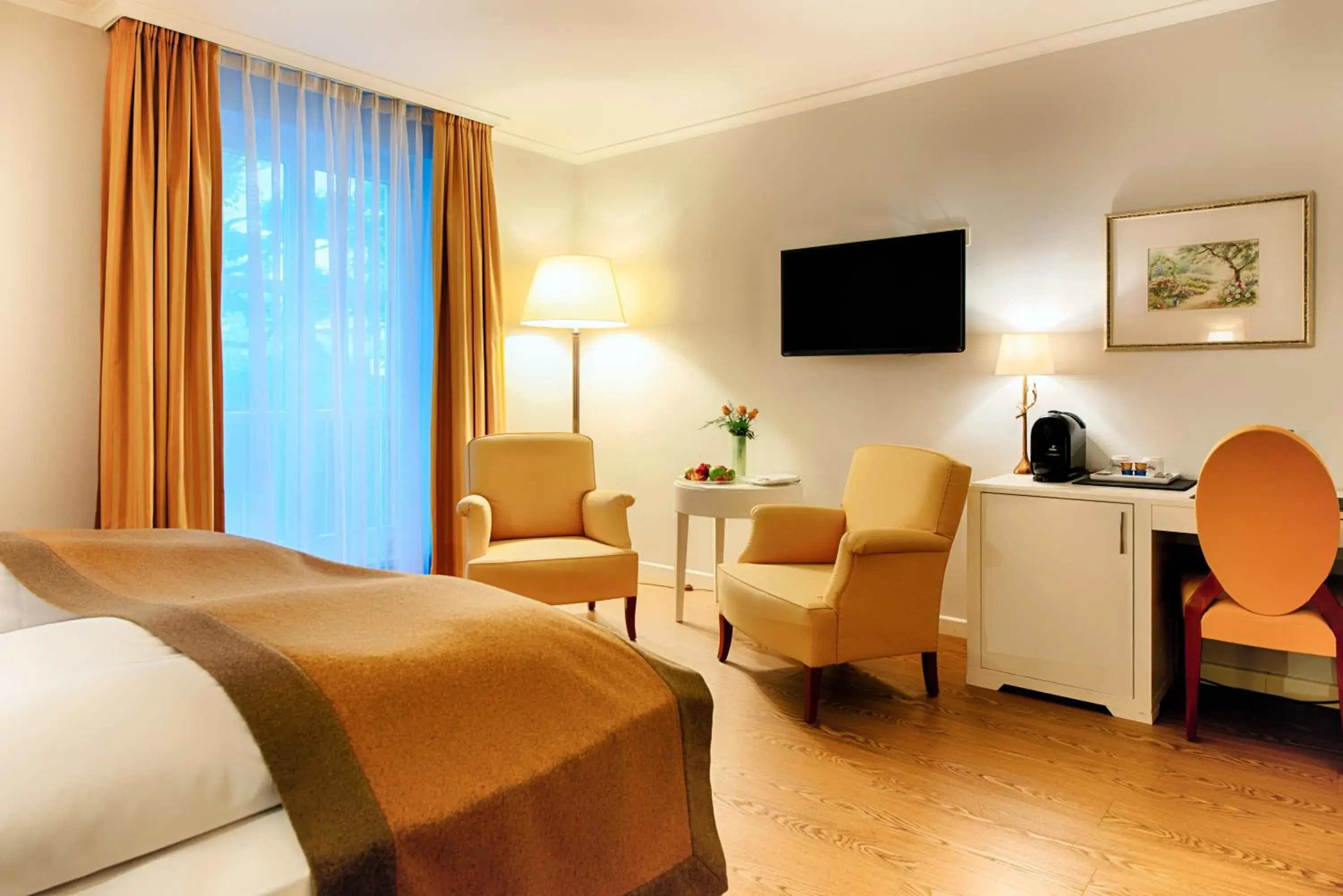 Bed in Hotel SchreiberHof Bed in Hotel SchreiberHof