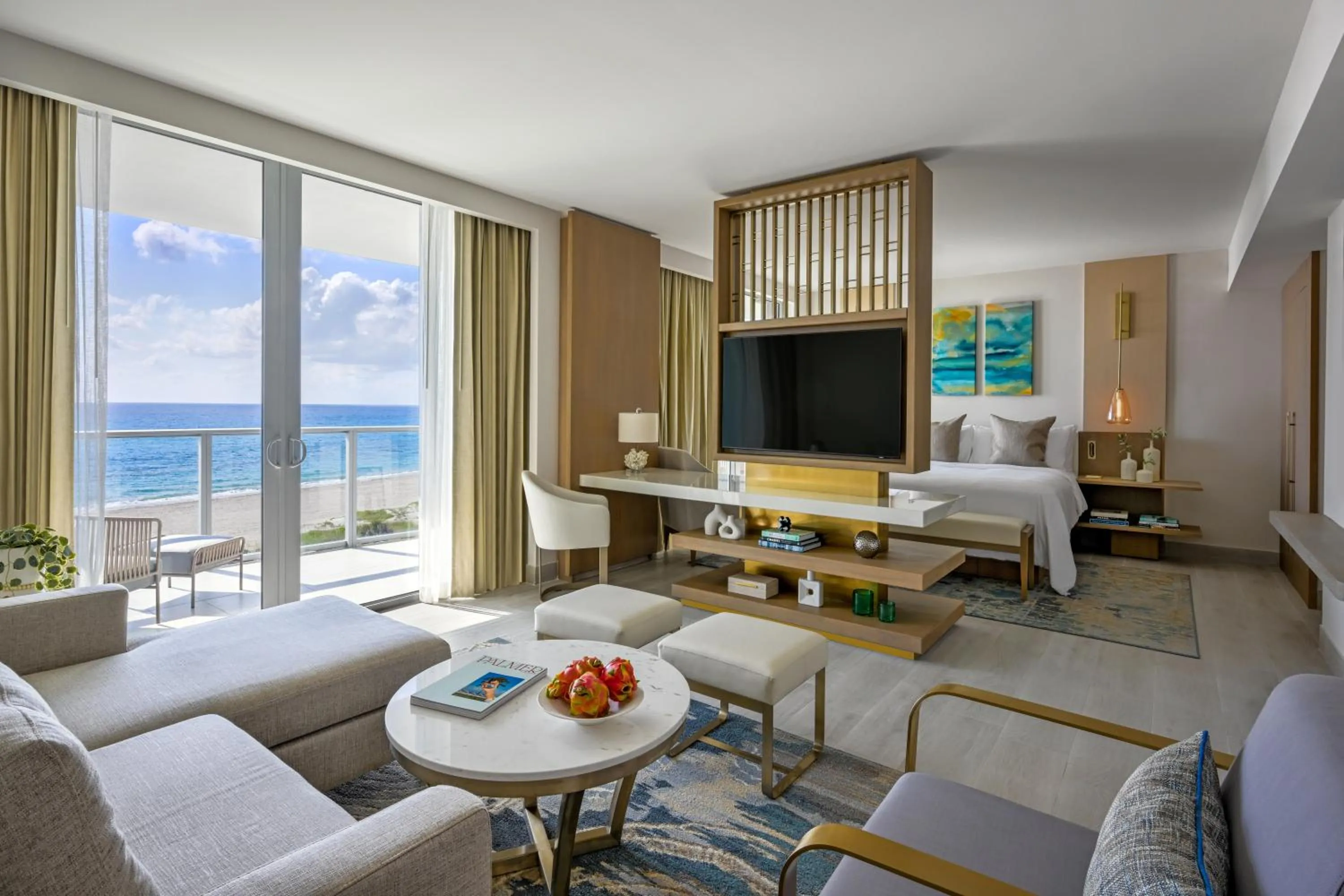 Living room in Amrit Ocean Resort & Residences Singer Island