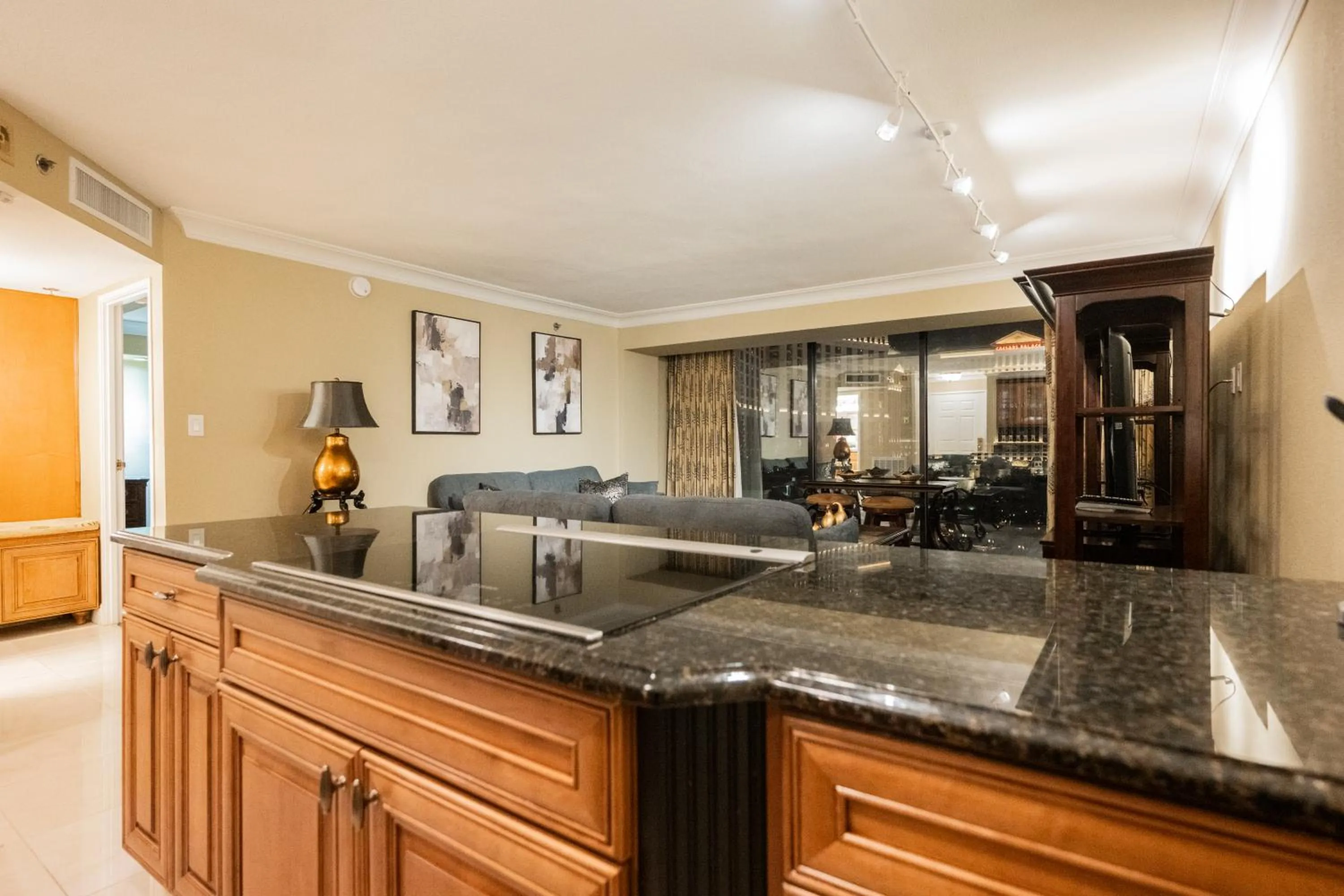 Living room in StripViewSuites at Jockey Club