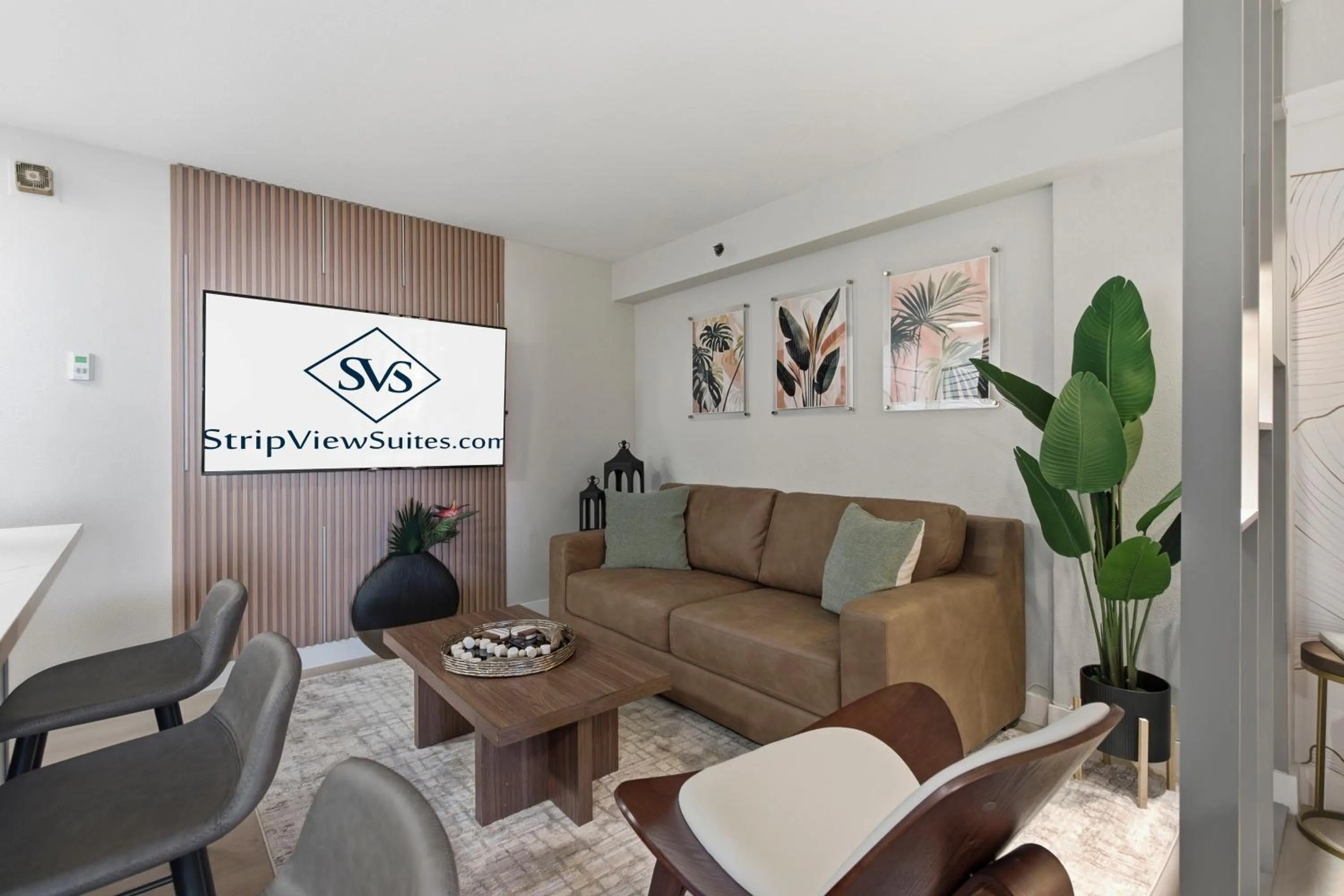 Living room in StripViewSuites at Jockey Club