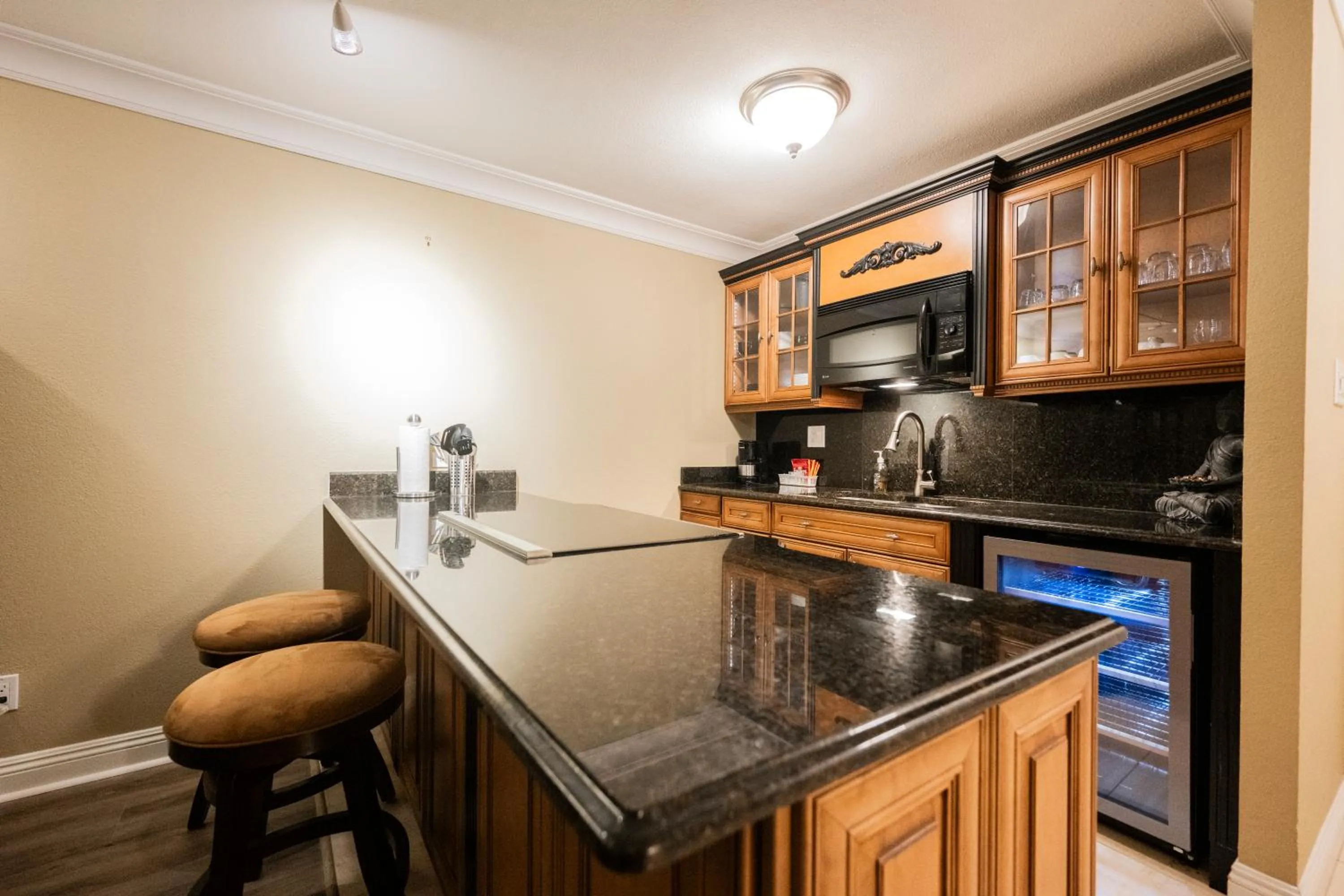 kitchen in StripViewSuites at Jockey Club