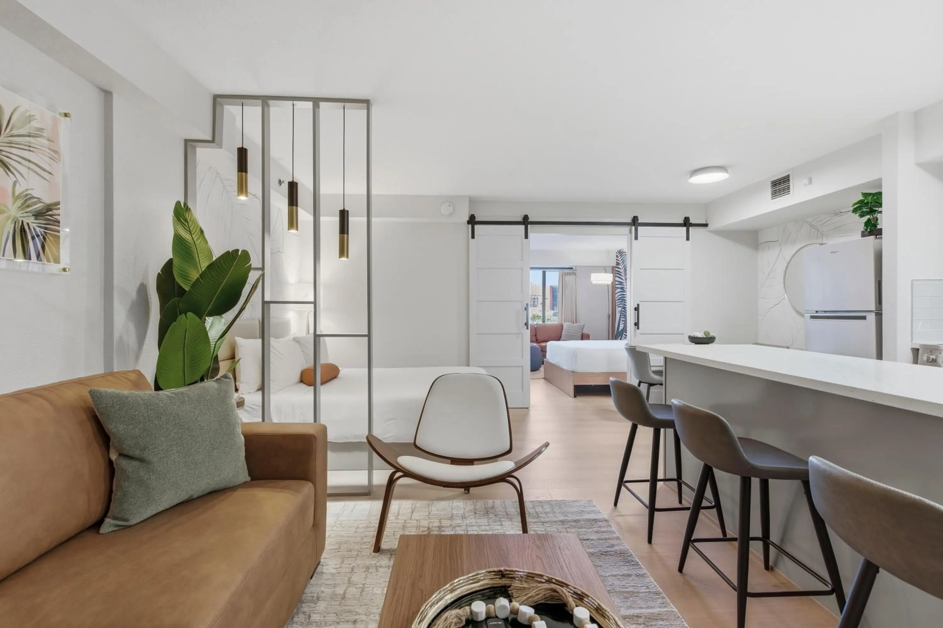 Living room in StripViewSuites at Jockey Club