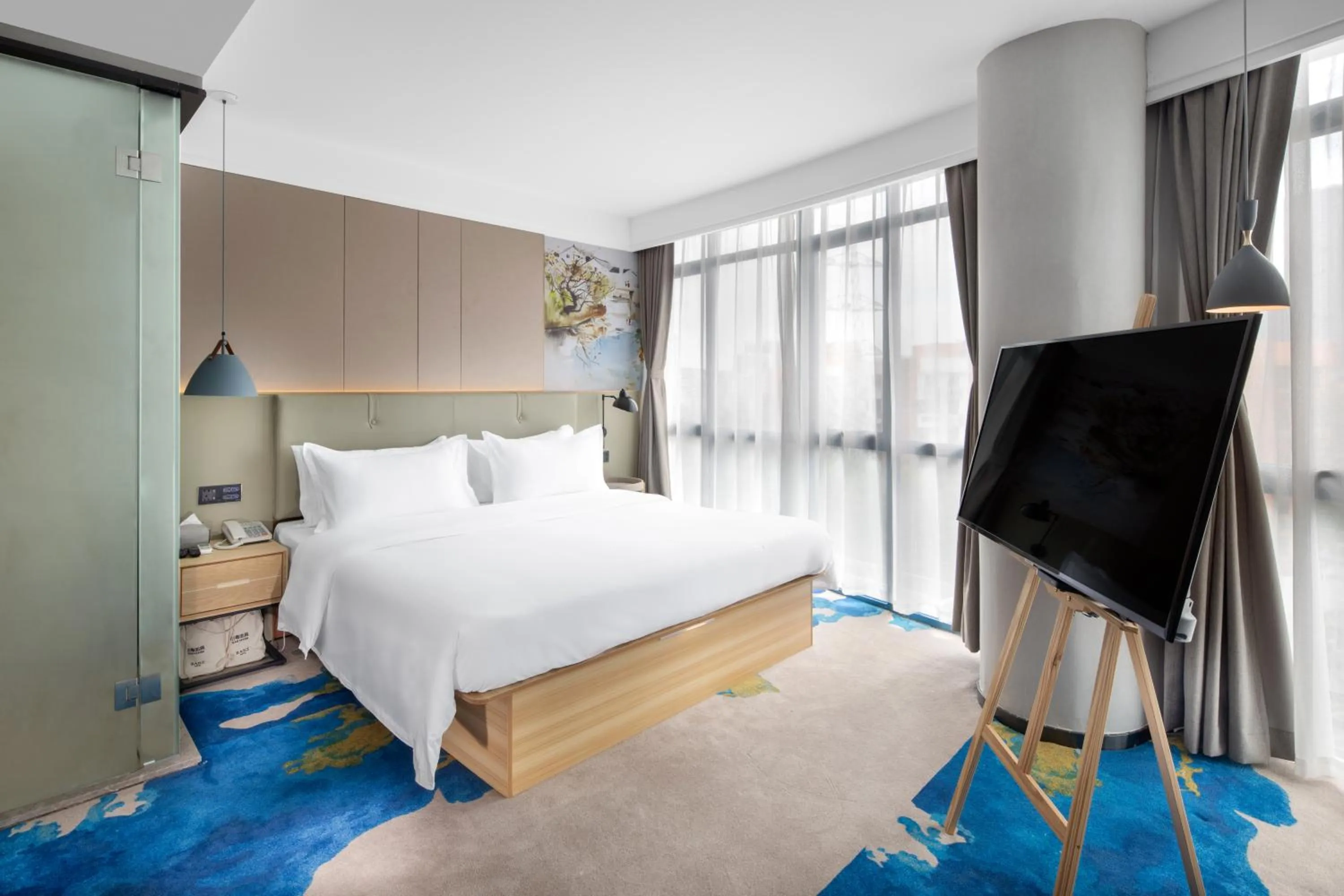 Photo of the whole room, Bed in Shenzhen Yanan Hotel