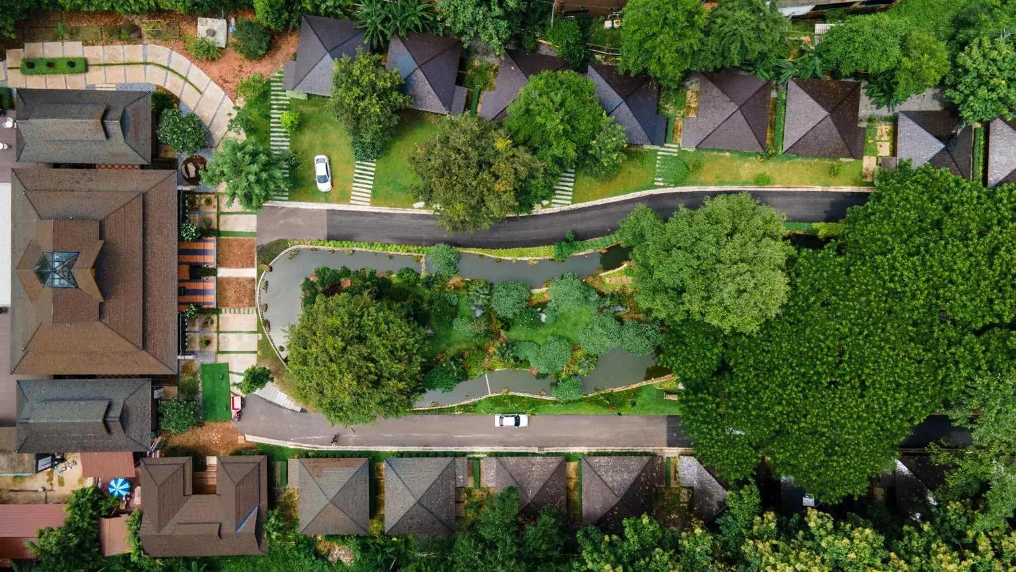 Bird's eye view in Phumontra Resort Nakhon Nayok Bird's eye view in Phumontra Resort Nakhon Nayok