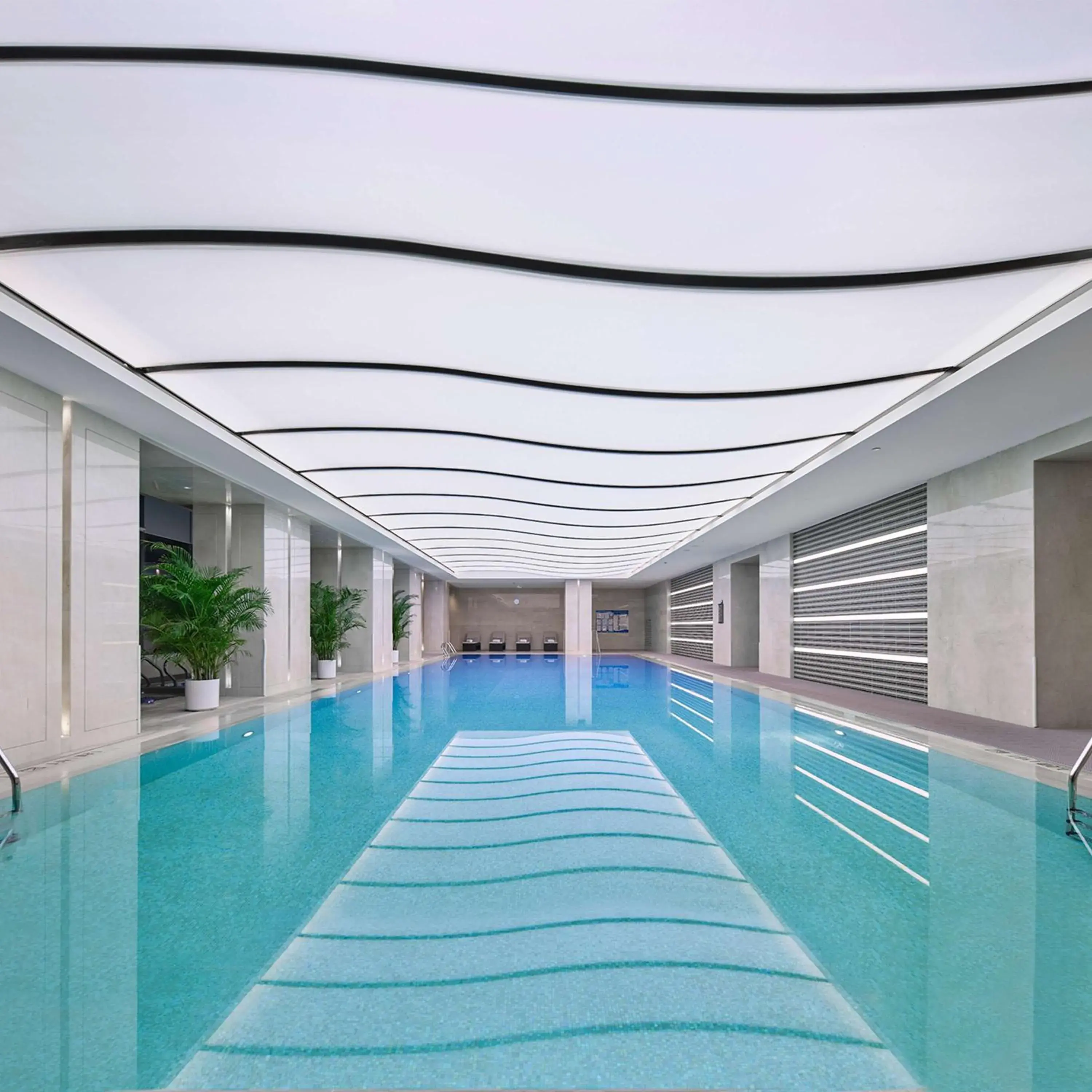 Pool view in Hilton Beijing Tongzhou Pool view in Hilton Beijing Tongzhou