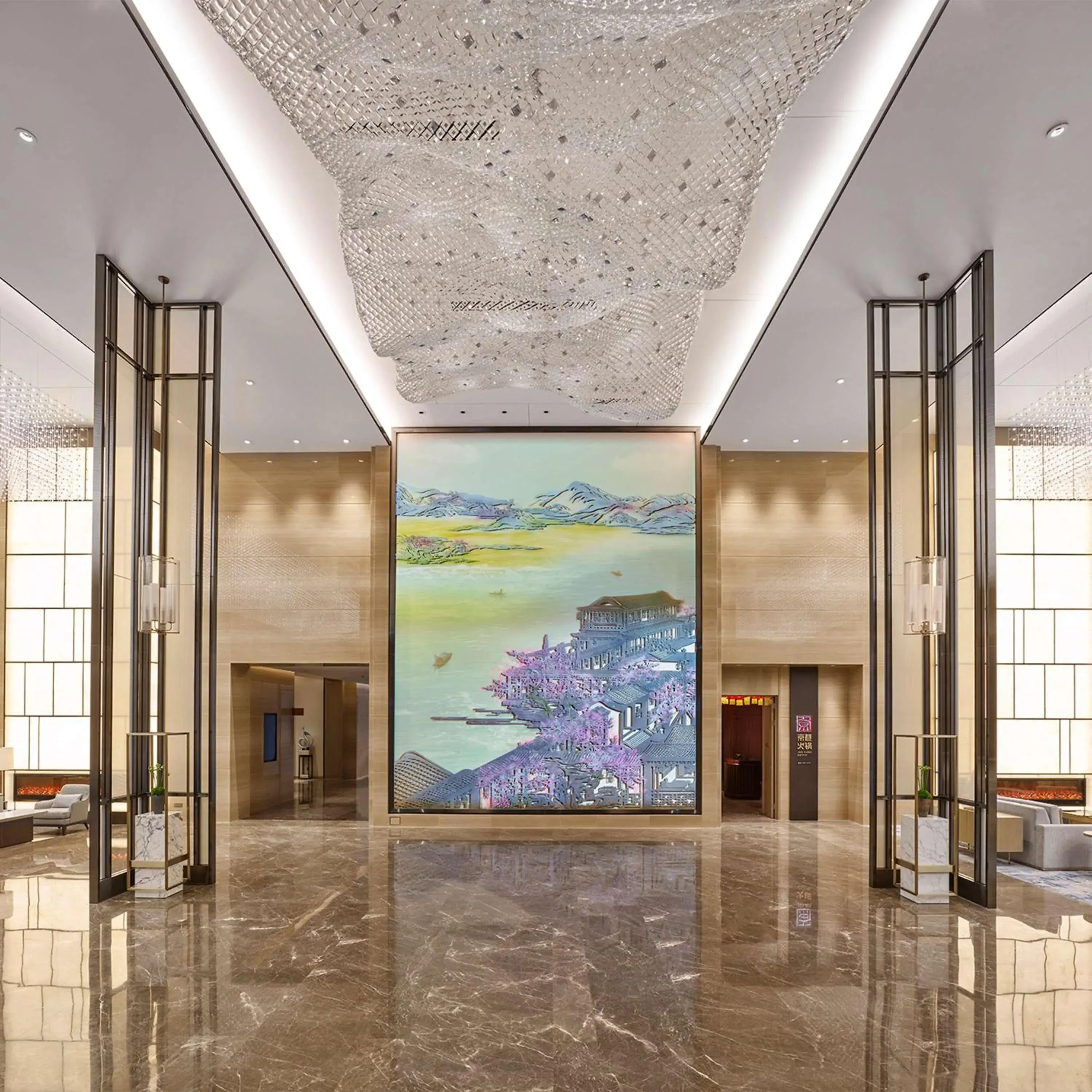 Lobby or reception in Hilton Beijing Tongzhou Lobby or reception in Hilton Beijing Tongzhou