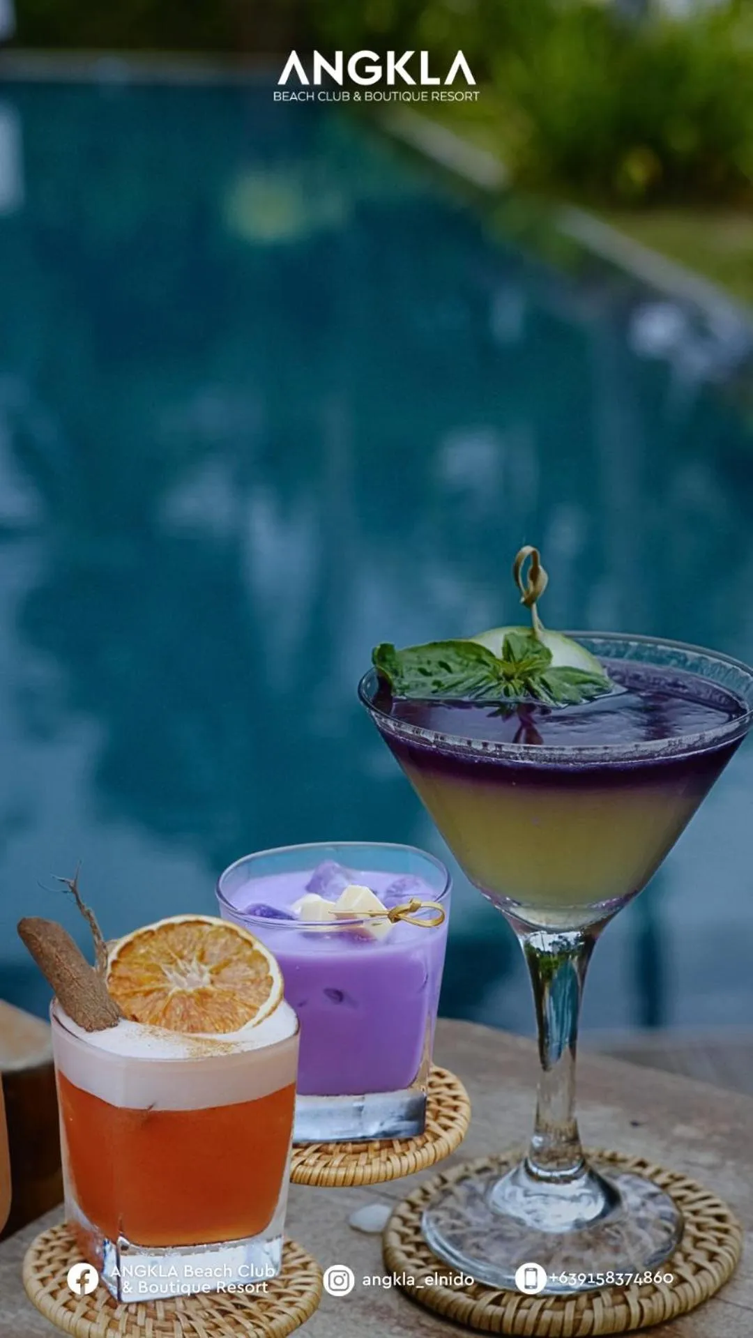 Drinks in ANGKLA Beach Club & Boutique Resort