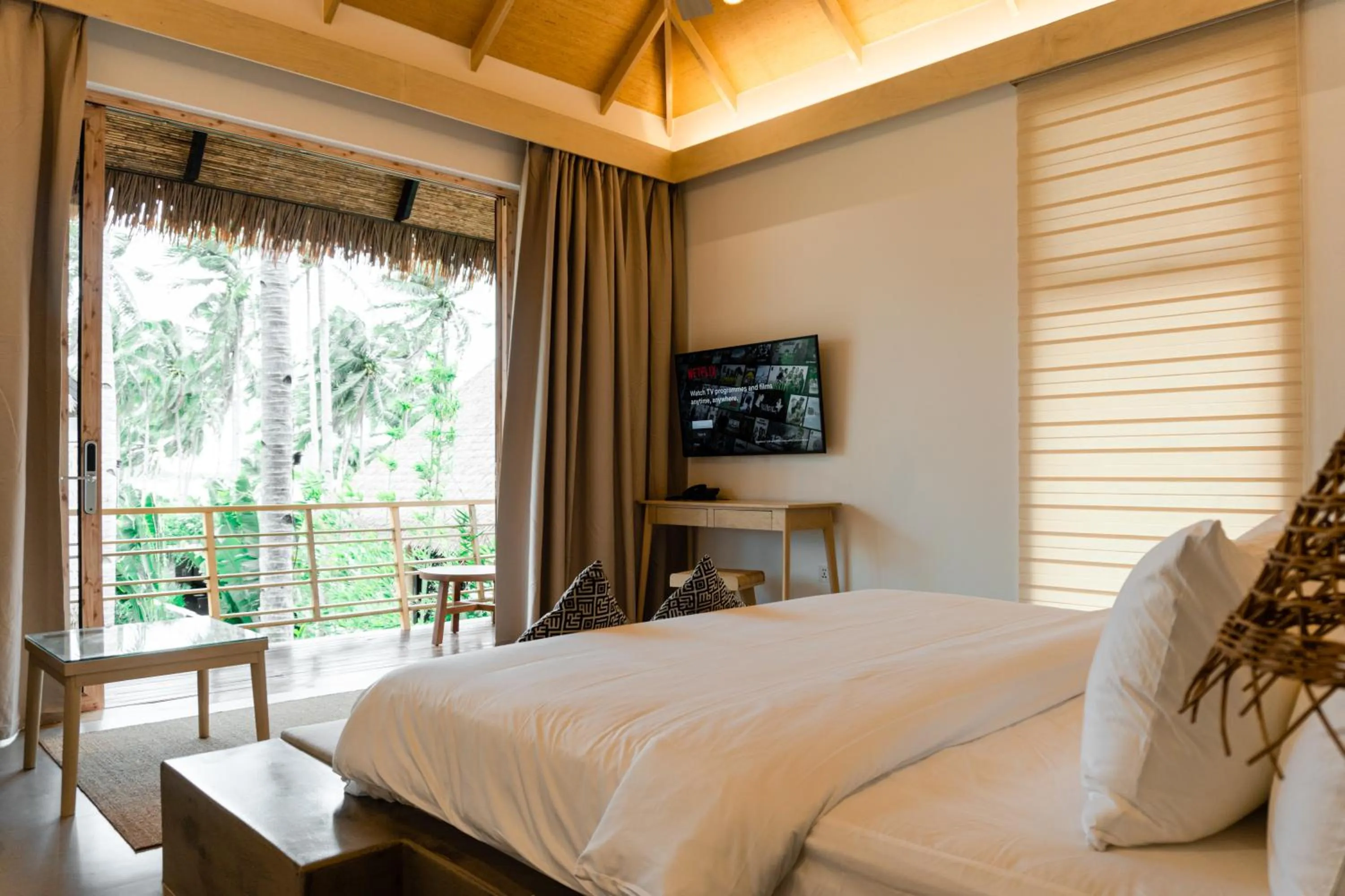 View (from property/room), Bed in ANGKLA Beach Club & Boutique Resort