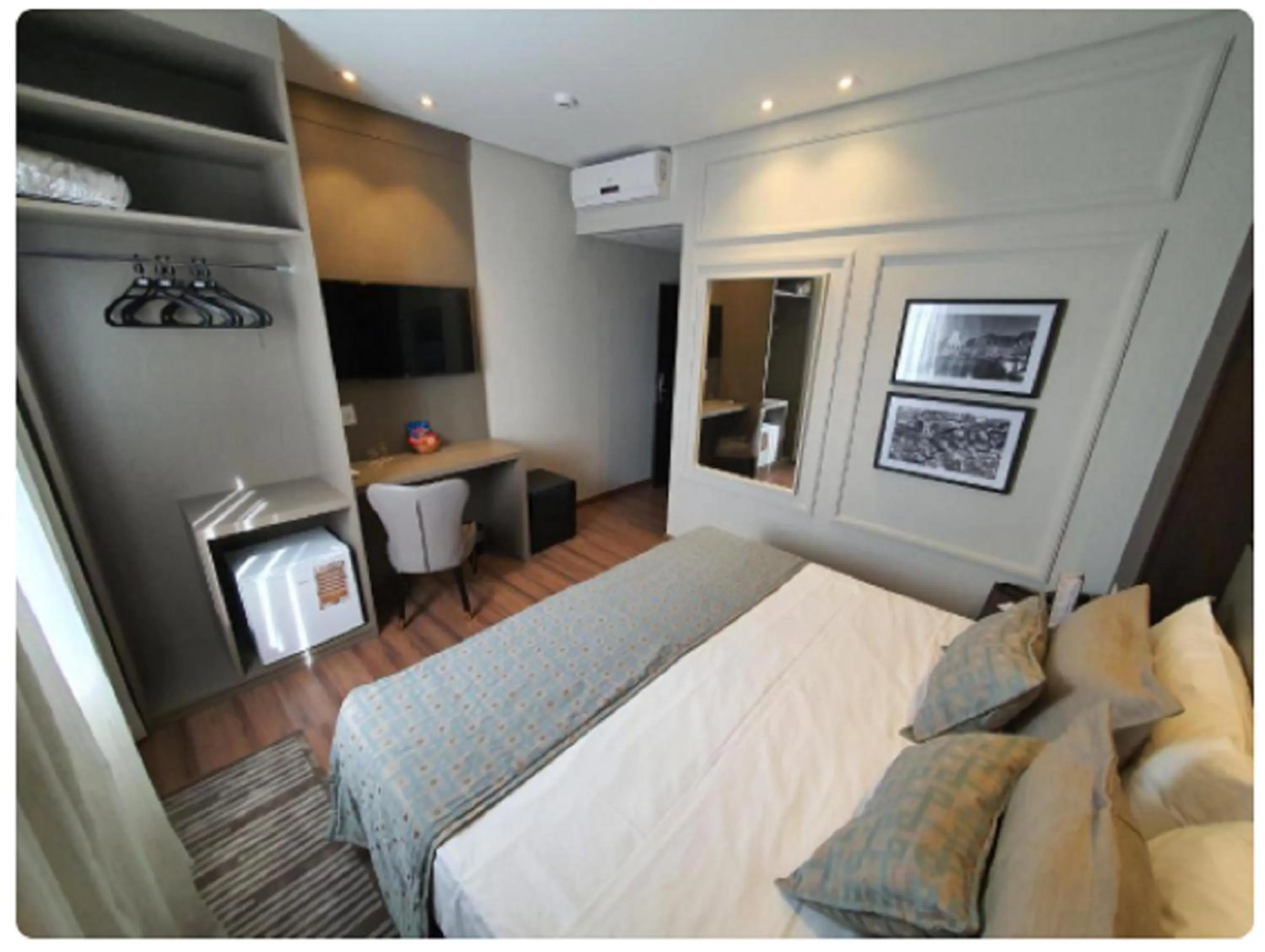 Swimming pool, Bed in Class Hotel Piracicaba