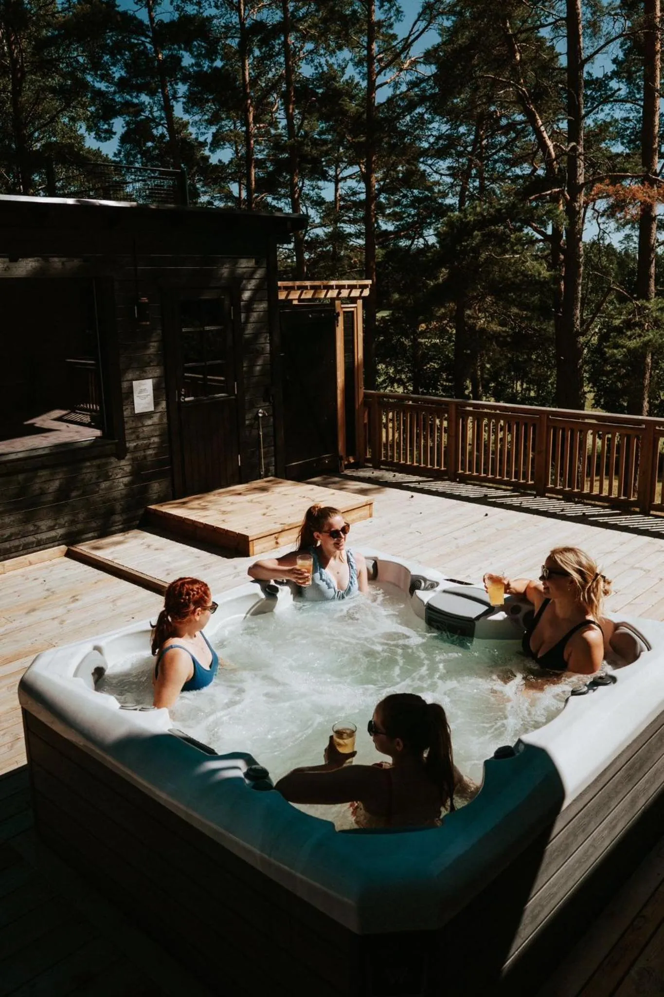 Sauna in Gammelgård Pizza & Padel Resort