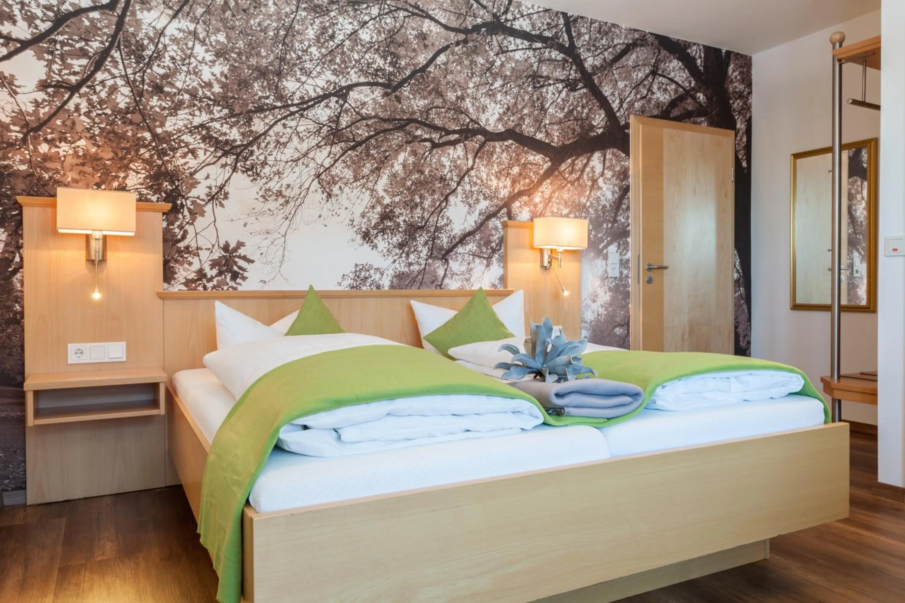 Photo of the whole room, Bed in Hotel Waldhorn