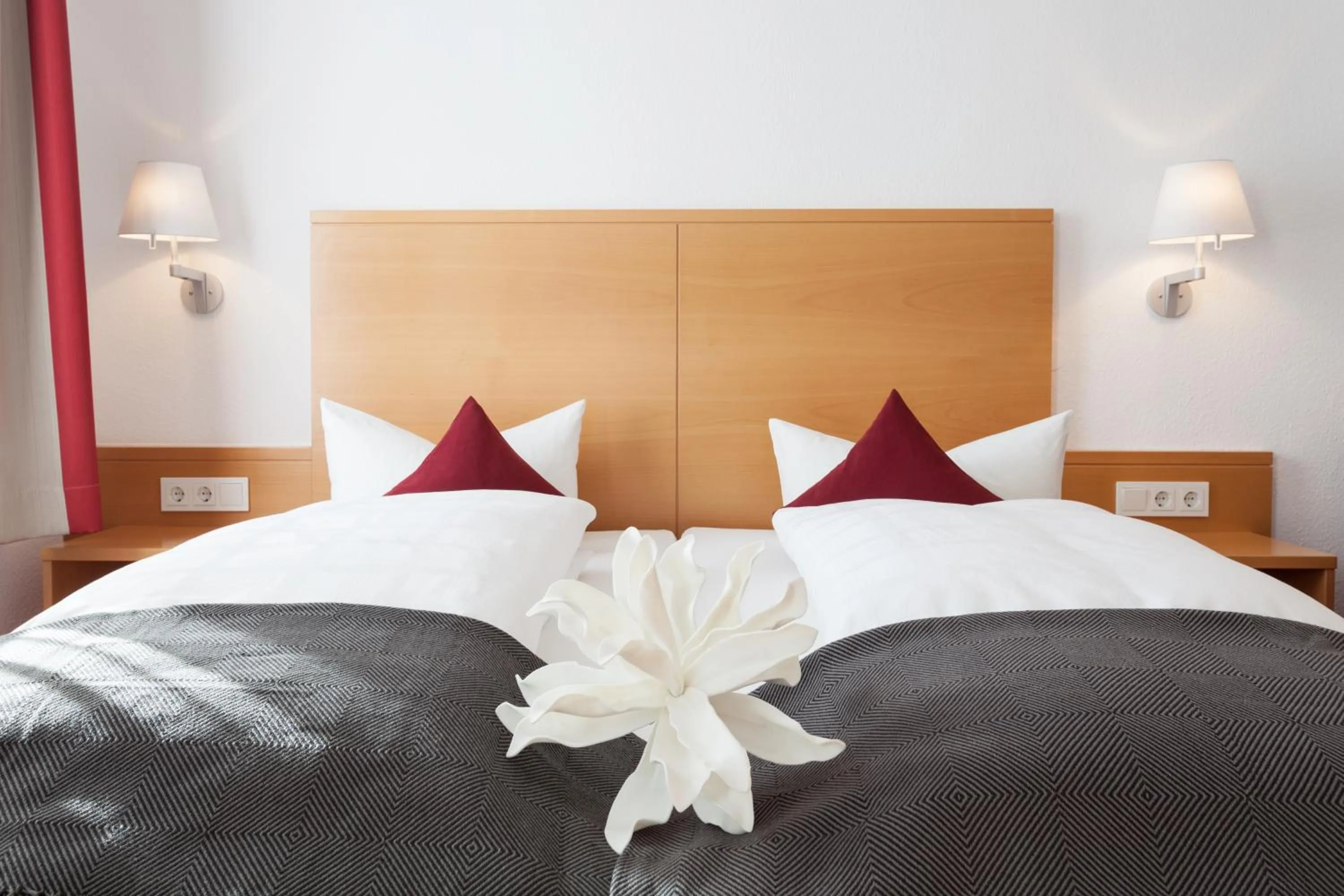 Photo of the whole room, Bed in Hotel Waldhorn